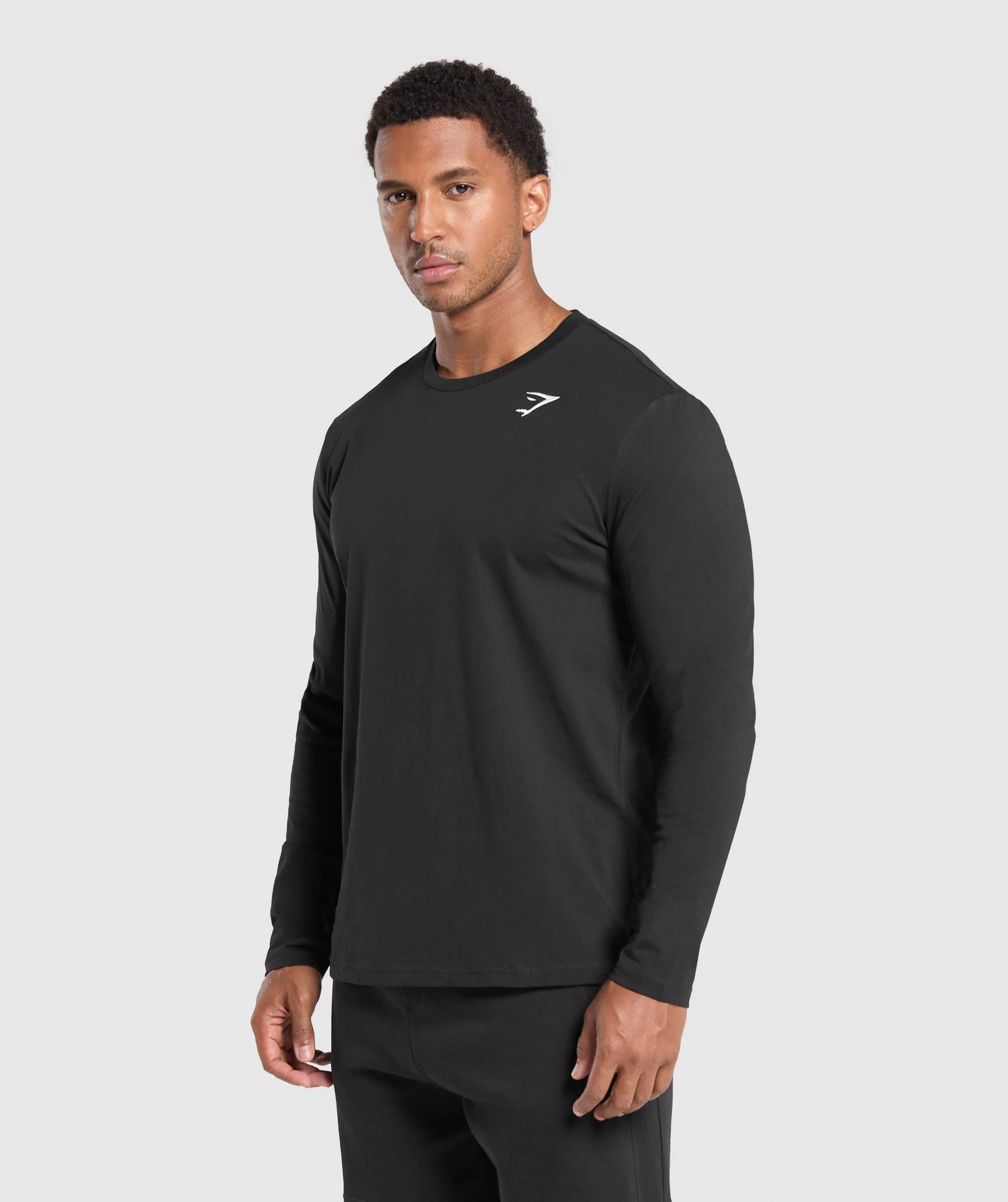 Crest Long Sleeve T-Shirt – Black - Imagen 2