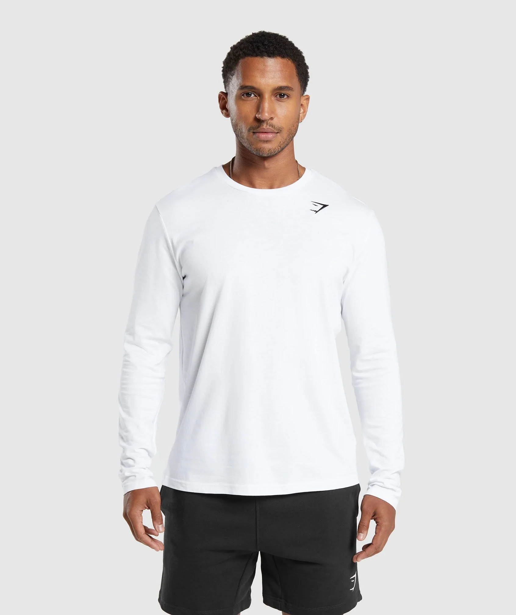 Crest Long Sleeve T-Shirt – White