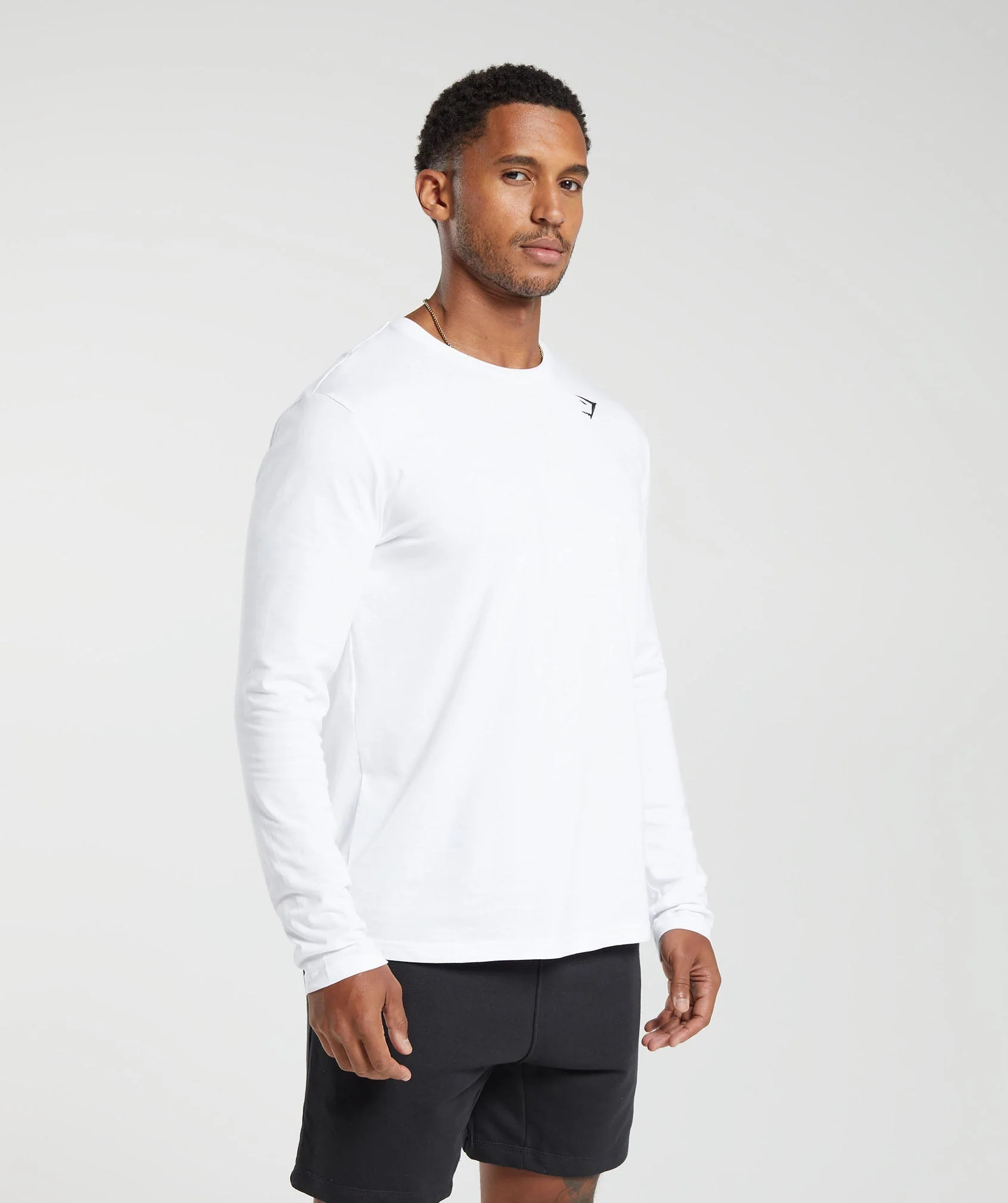 Crest Long Sleeve T-Shirt – White - Imagen 2