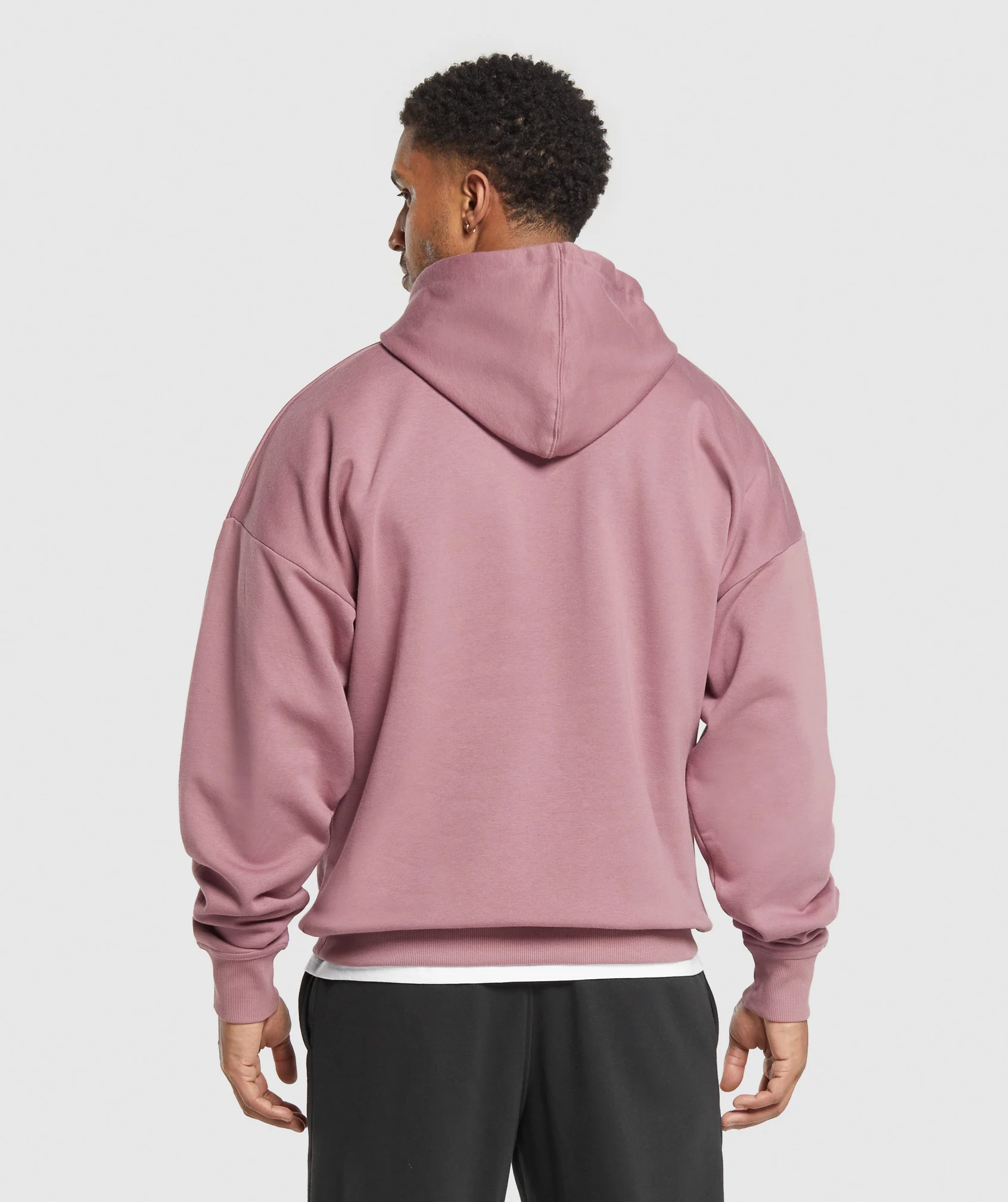 Crest Oversized Hoodie – Calm Pink