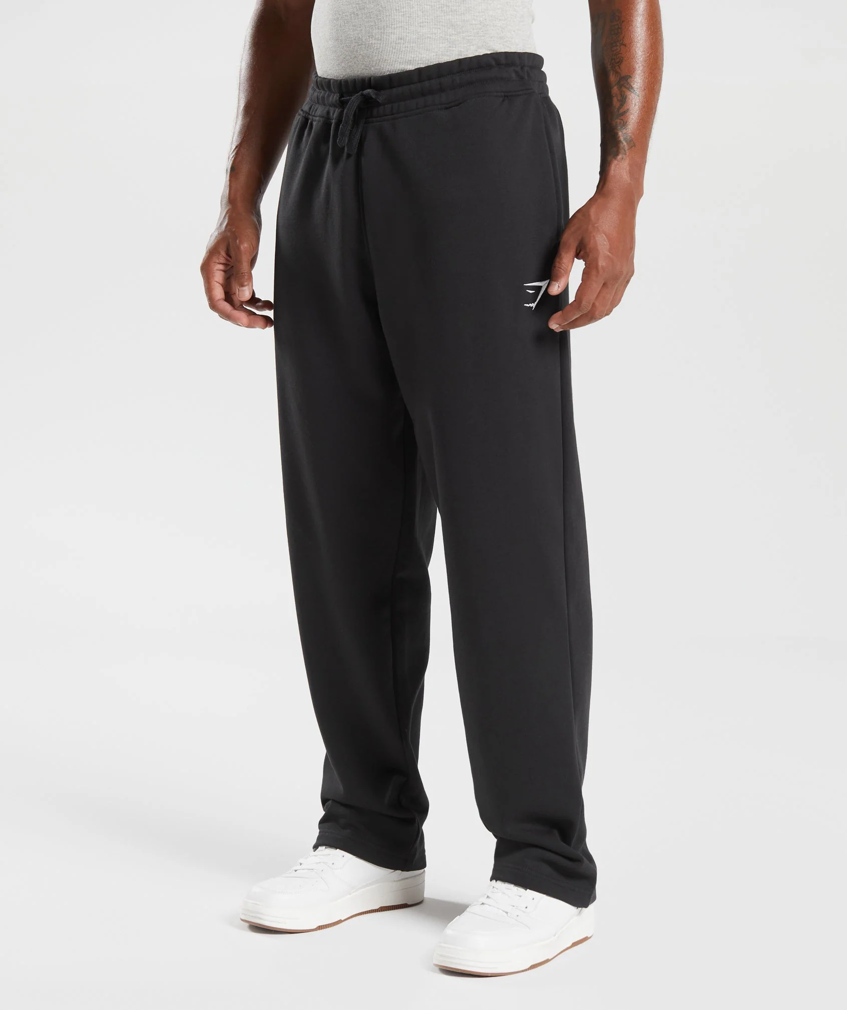 Crest Straight Leg Joggers – Black - Imagen 2