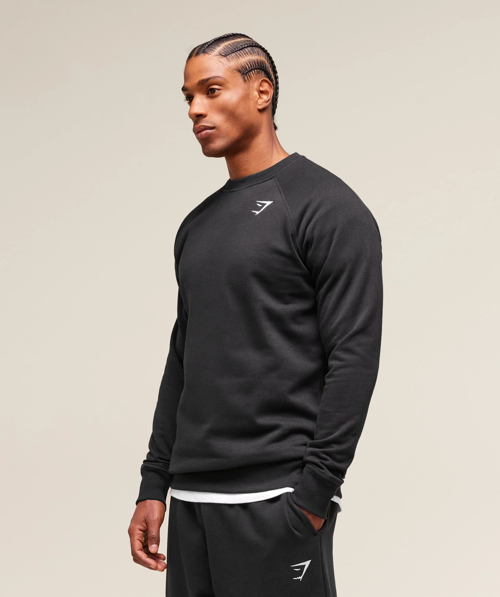 Crest Sweatshirt – Black - Imagen 2