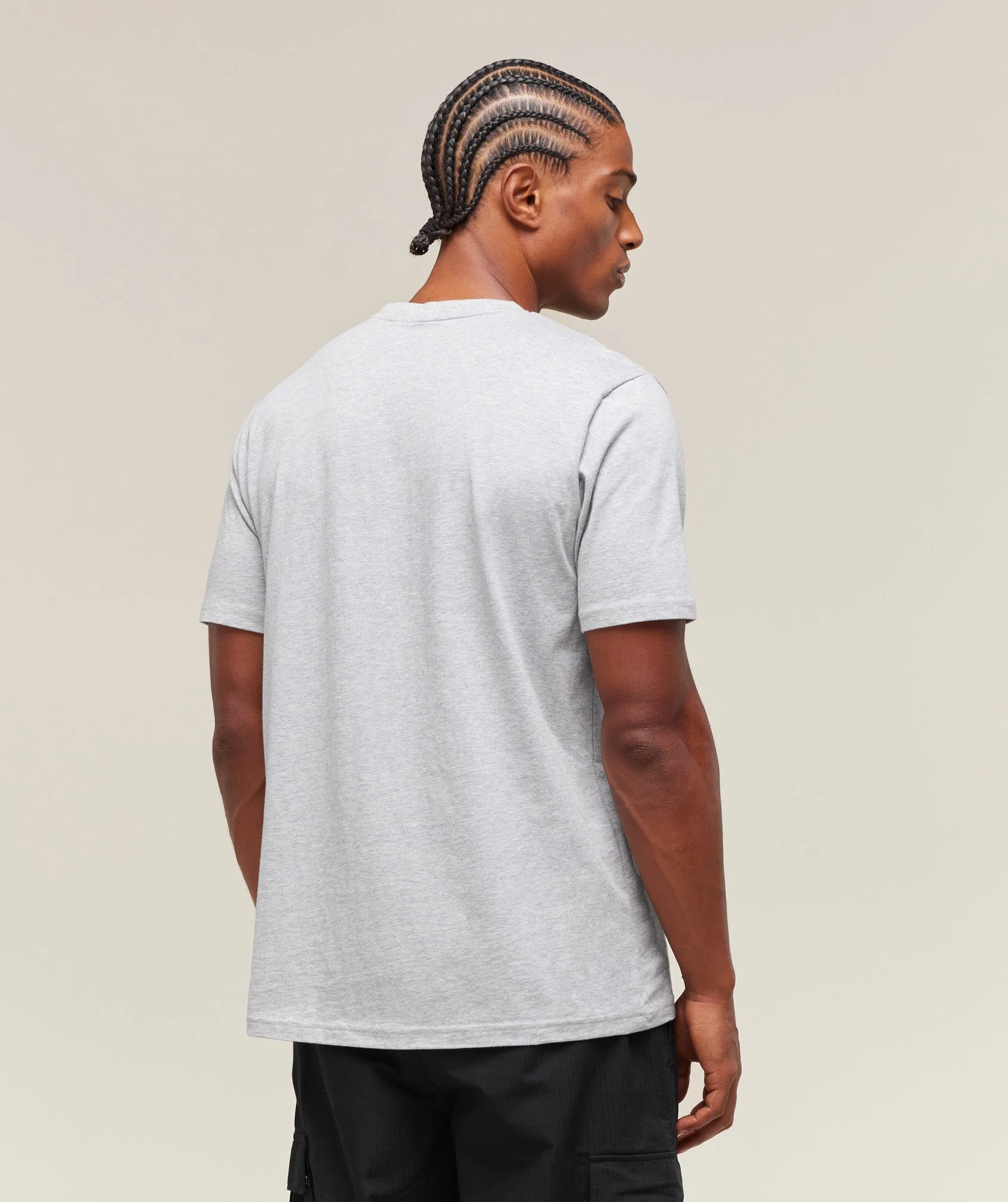 Crest T-Shirt – Light Grey Marl