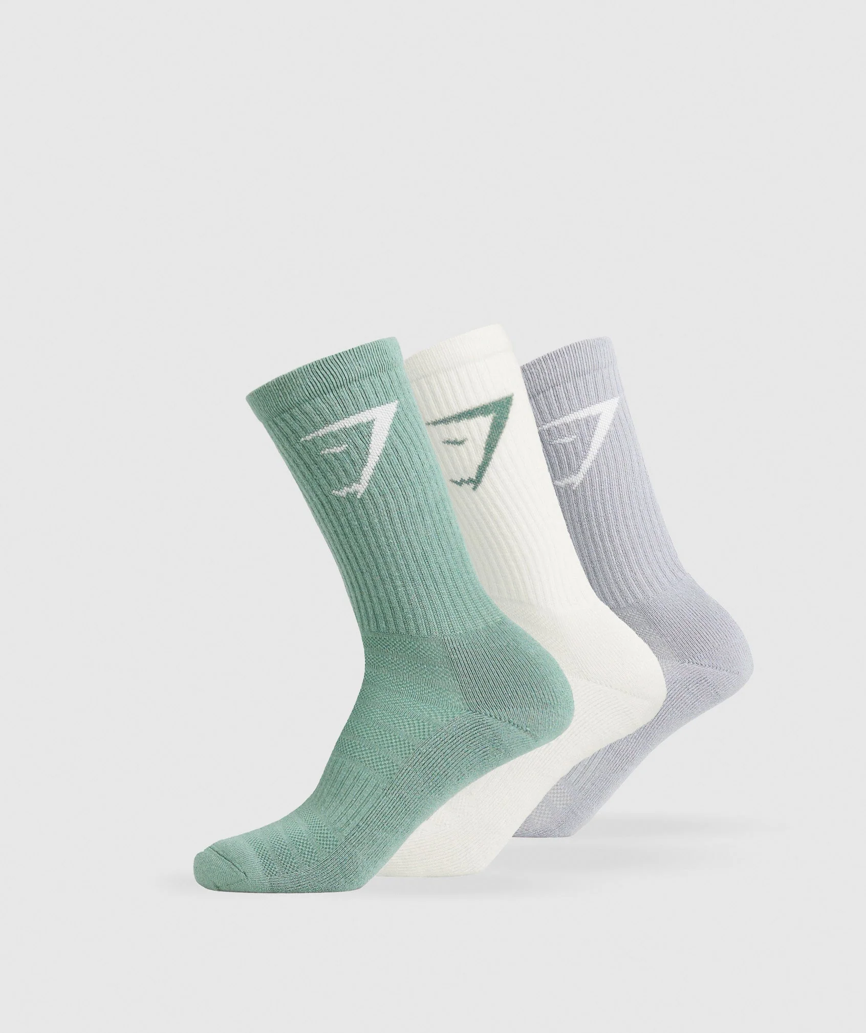 Crew Socks 3pk – Celeste Blue/Metal Purple/Soft White