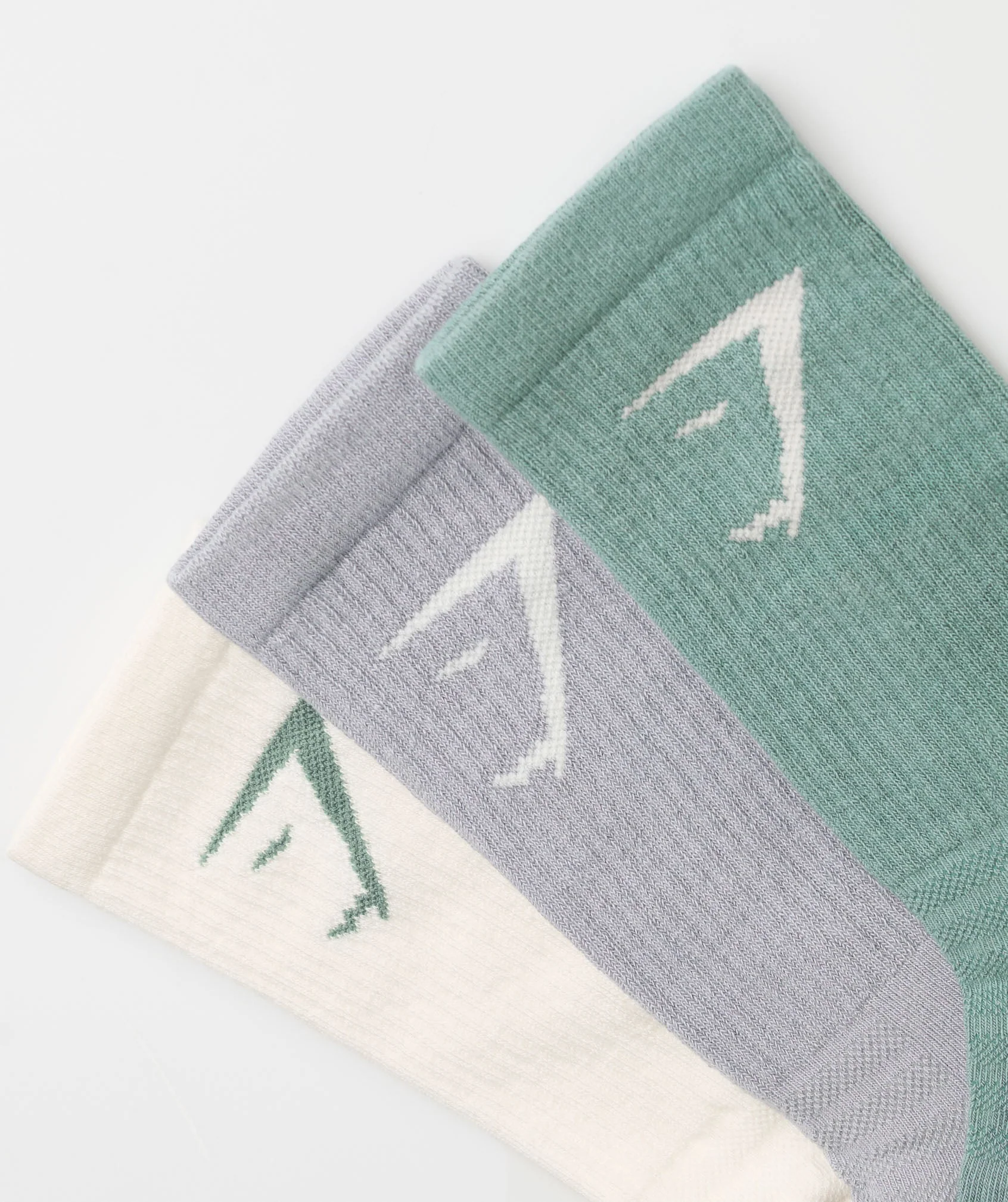 Crew Socks 3pk – Celeste Blue/Metal Purple/Soft White