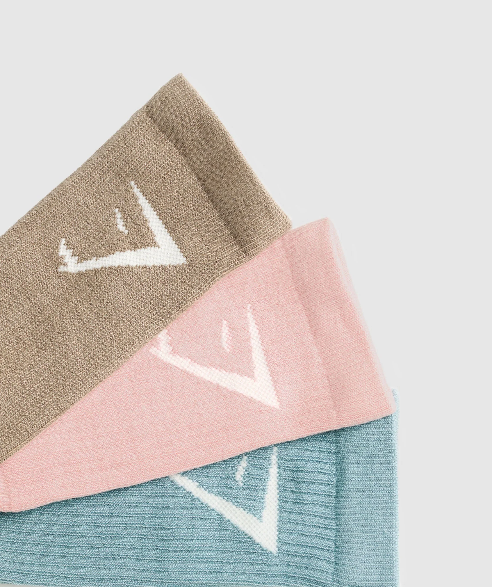 Crew Socks 3pk – Lifestyle Brown/Lift Pink/Rest Blue