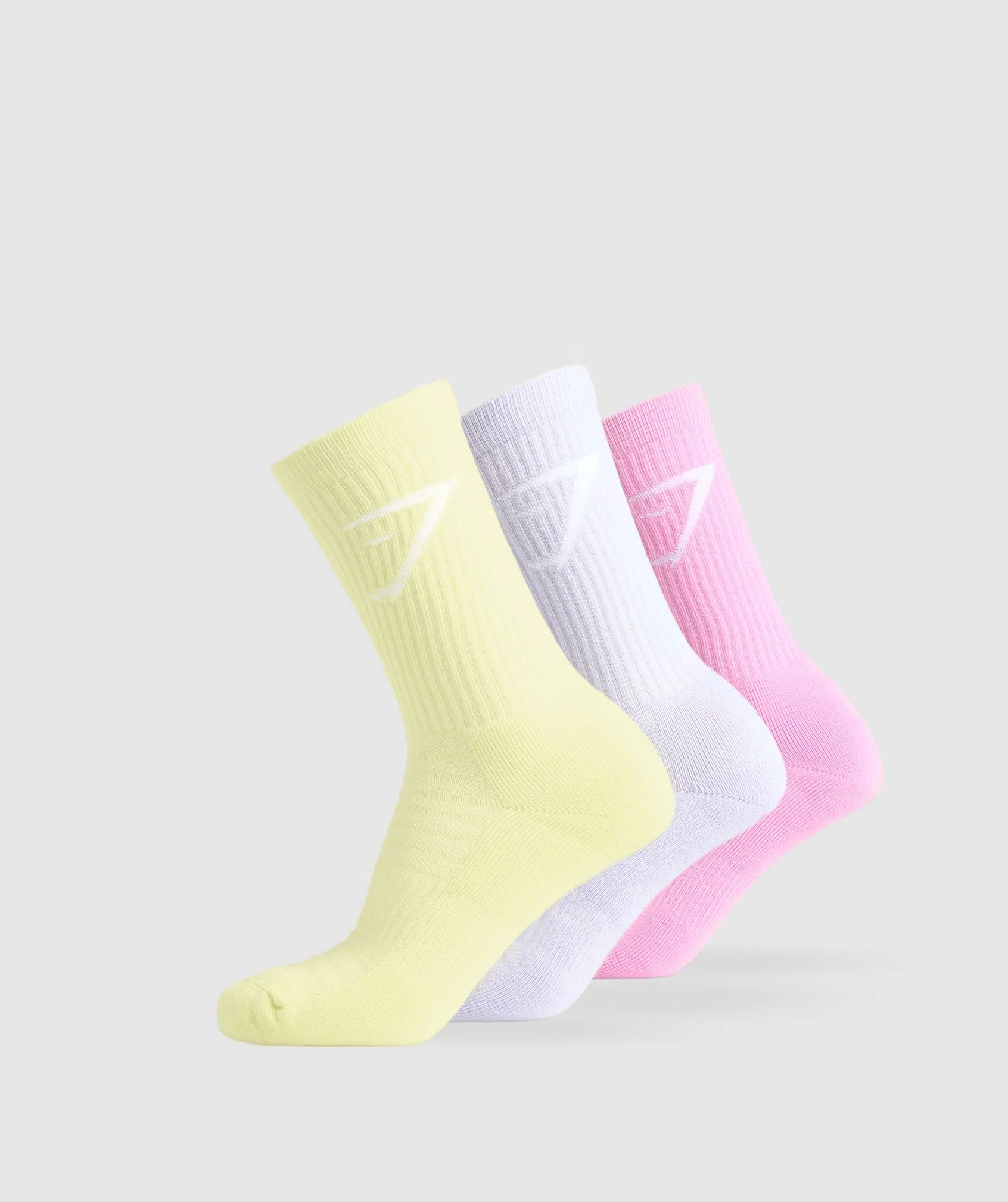 Crew Socks 3pk – Refresh Yellow/Fresh Lilac/Sour Pink