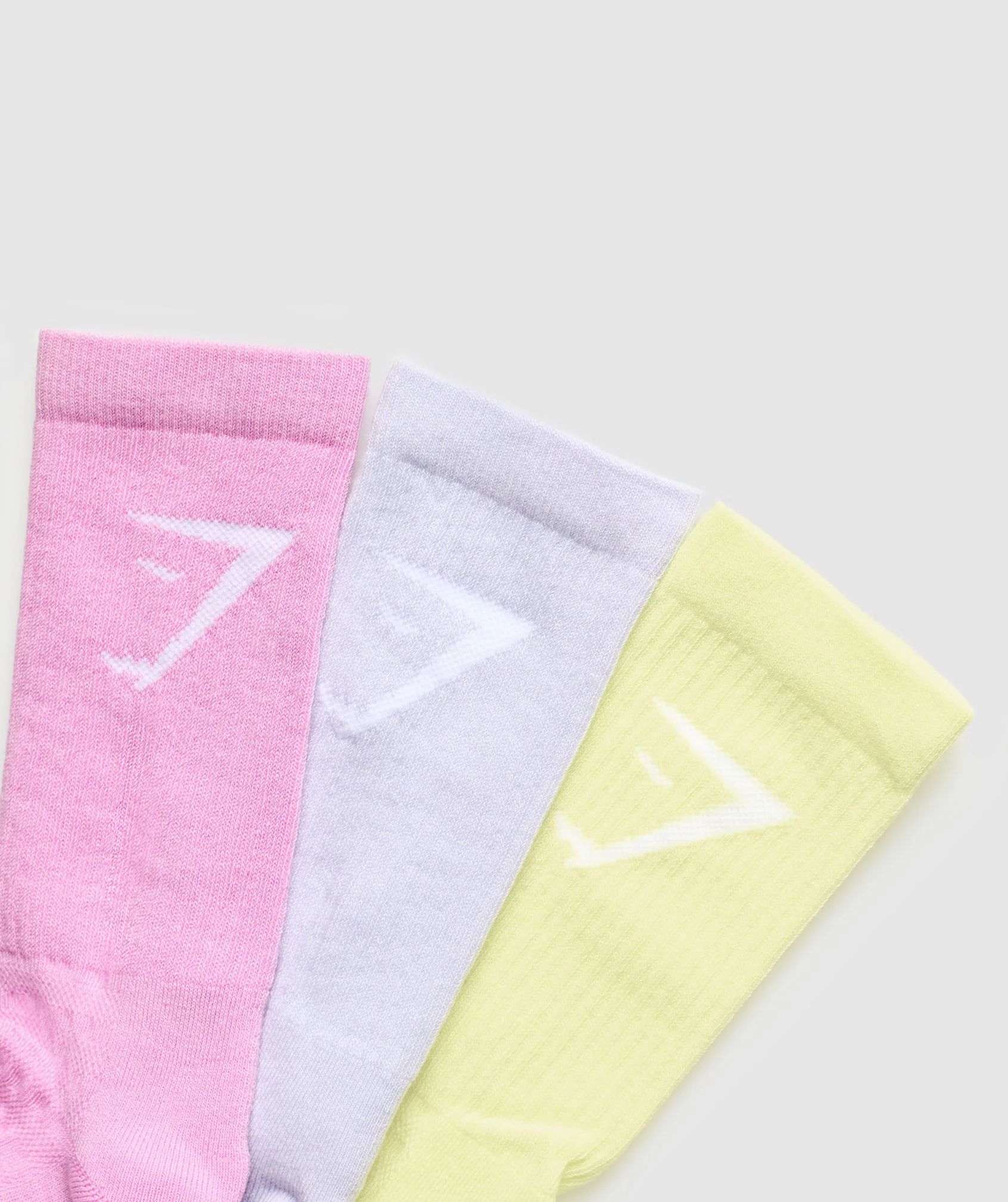 Crew Socks 3pk – Refresh Yellow/Fresh Lilac/Sour Pink