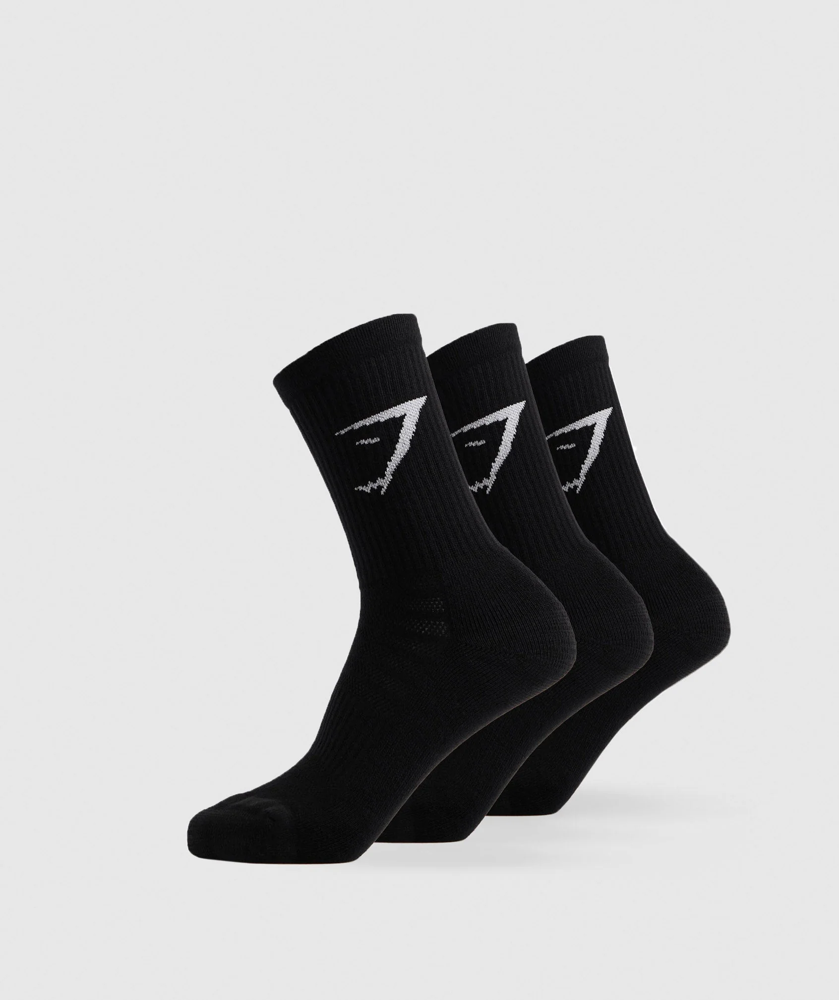 Crew Socks 3pk – Black