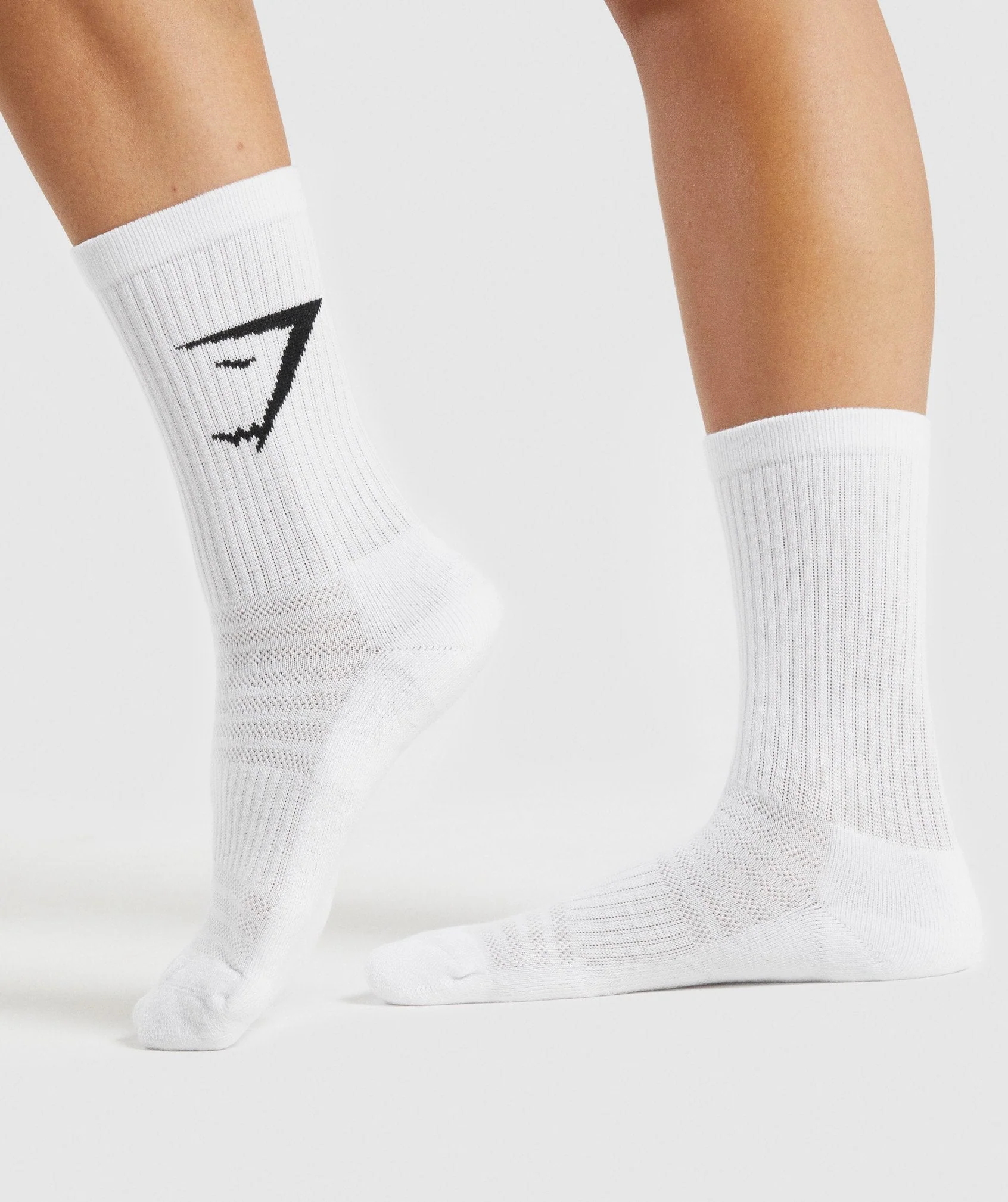 Crew Socks 3pk – White - Imagen 2