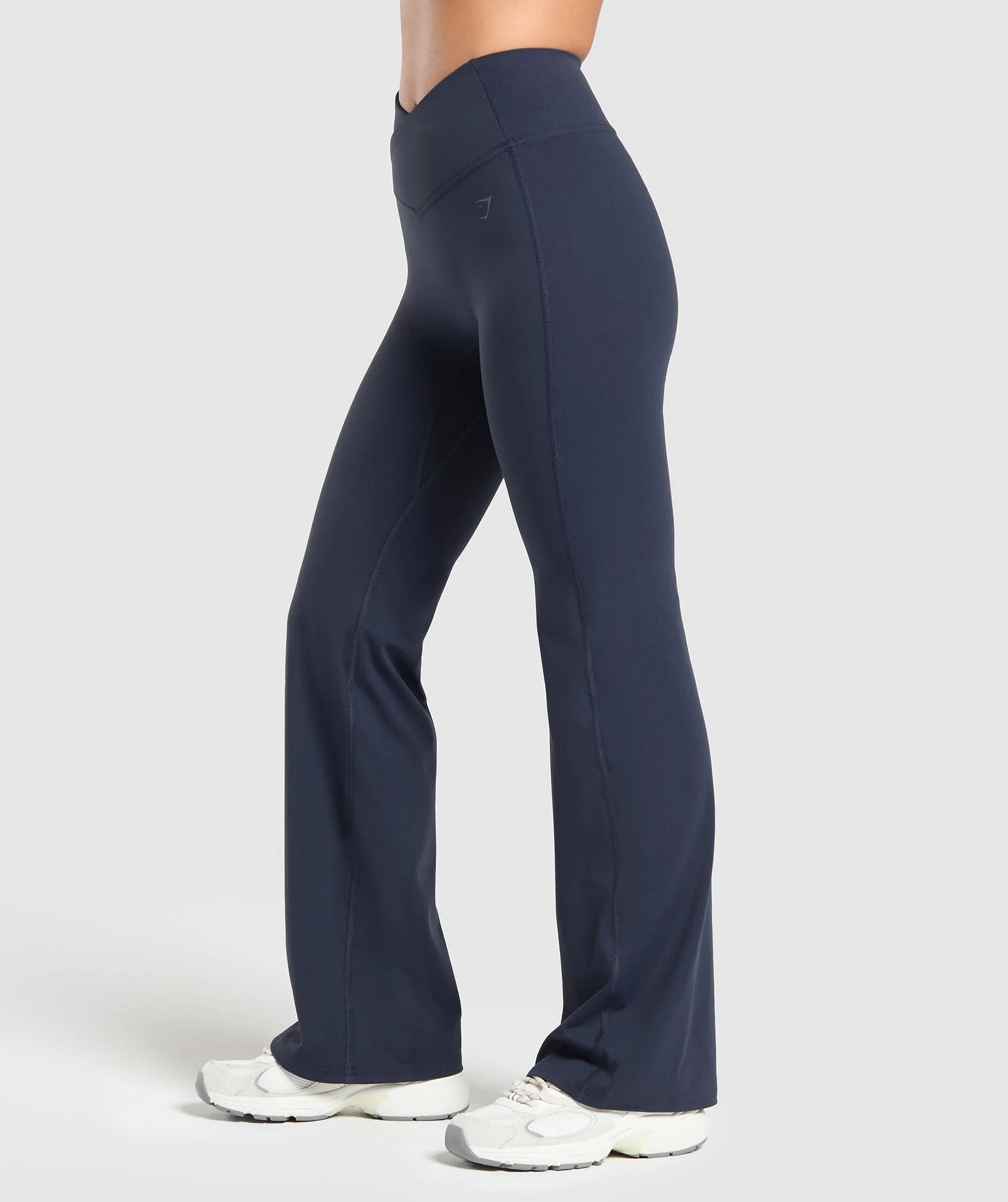 Crossover Flared Leggings – Heavy Blue - Imagen 2