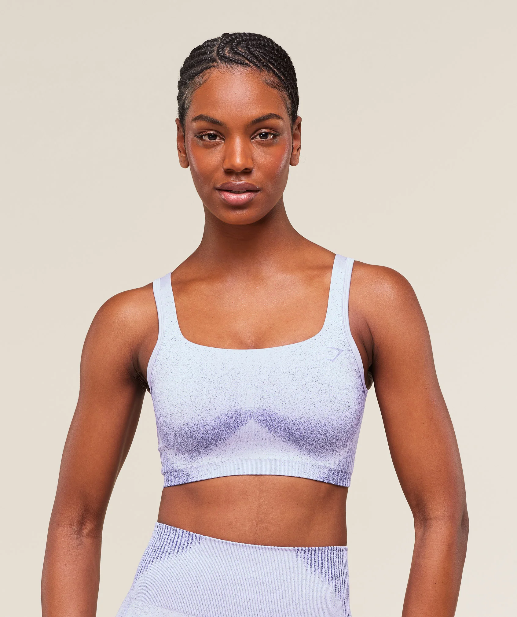 Diffuse Seamless Sports Bra – Fresh Lilac/Cobalt Purple