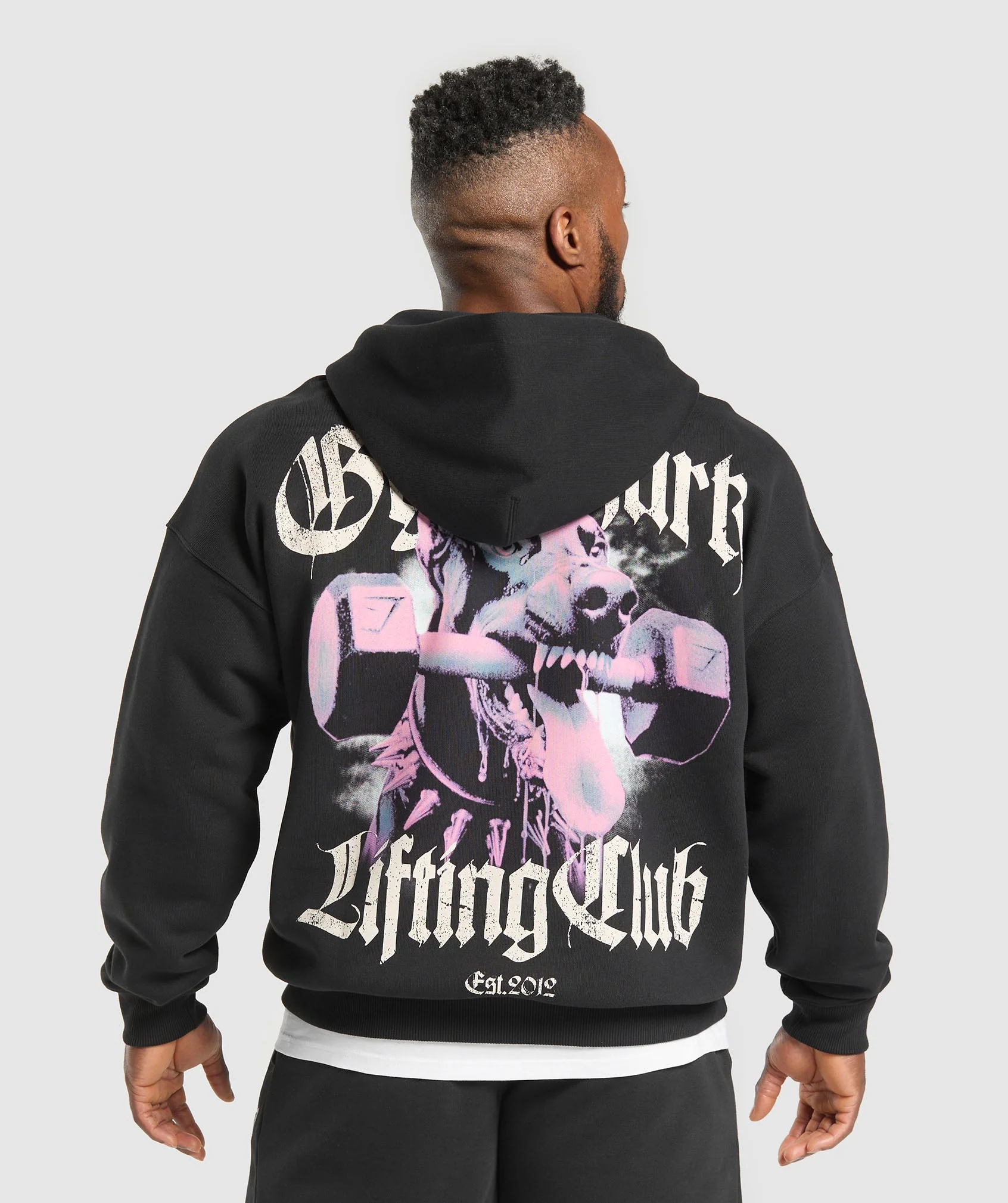 Doberman Graphic Hoodie – Black