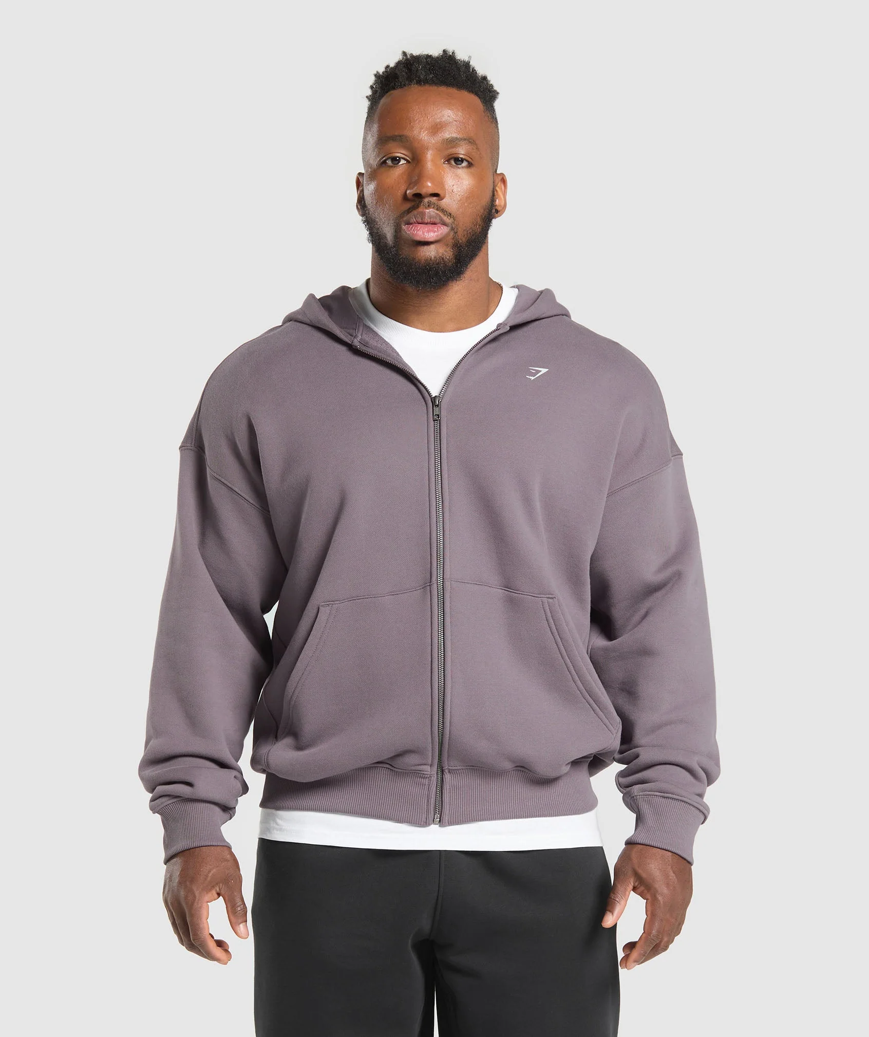Doberman Graphic Hoodie – Brushed Purple
