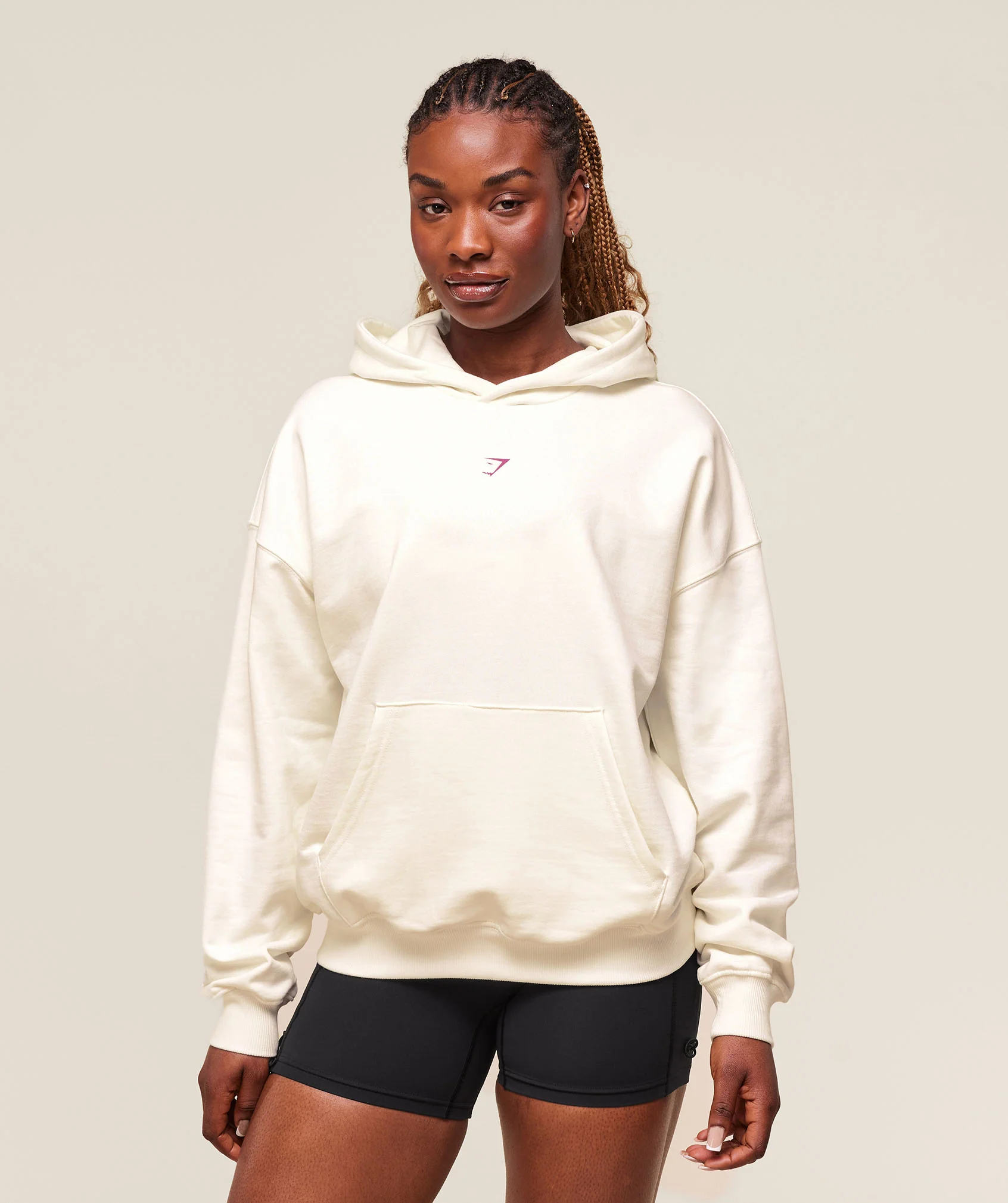 Dump Truck Graphic Hoodie – Soft White