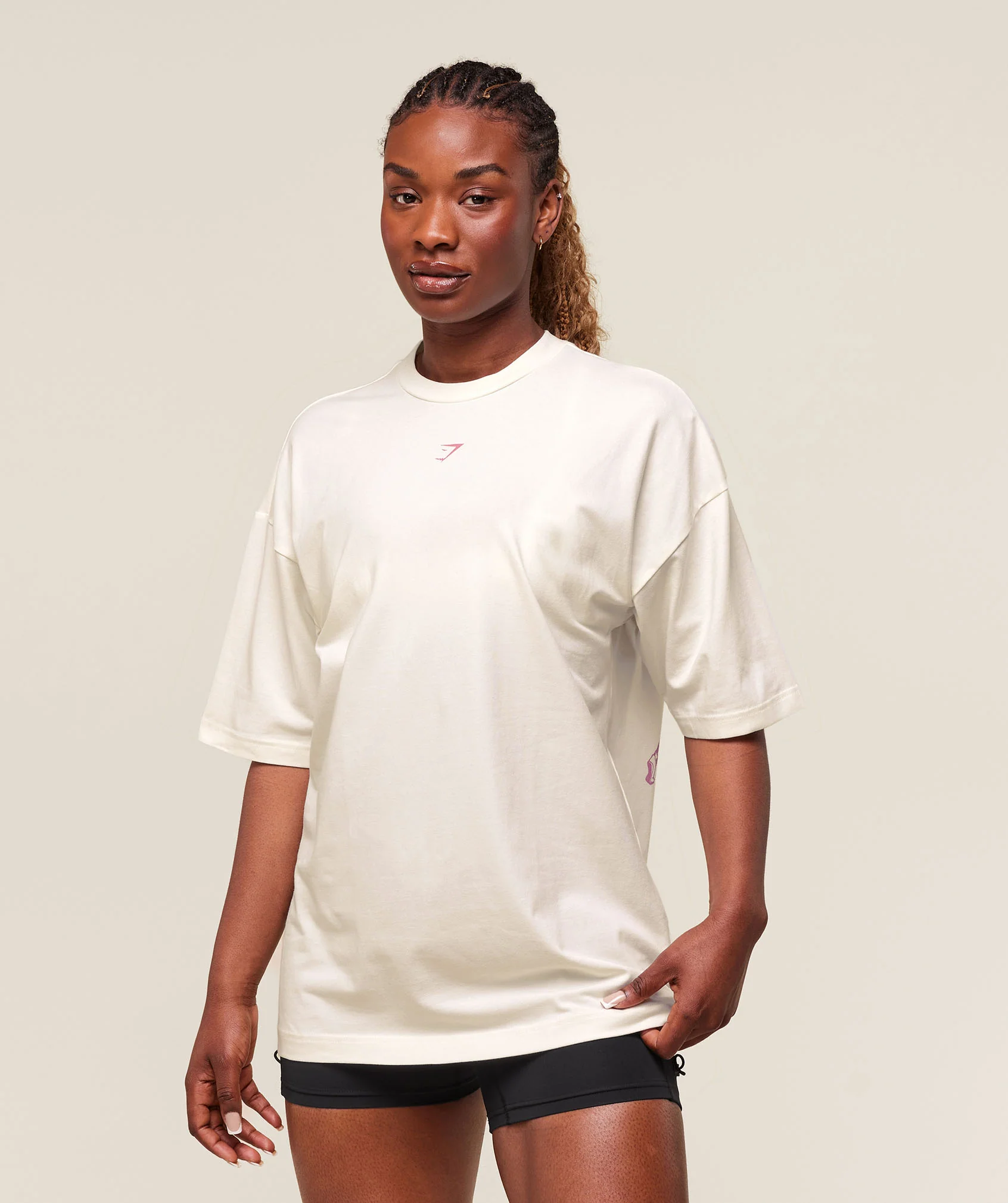 Dump Truck Graphic Oversized T-Shirt – Soft White