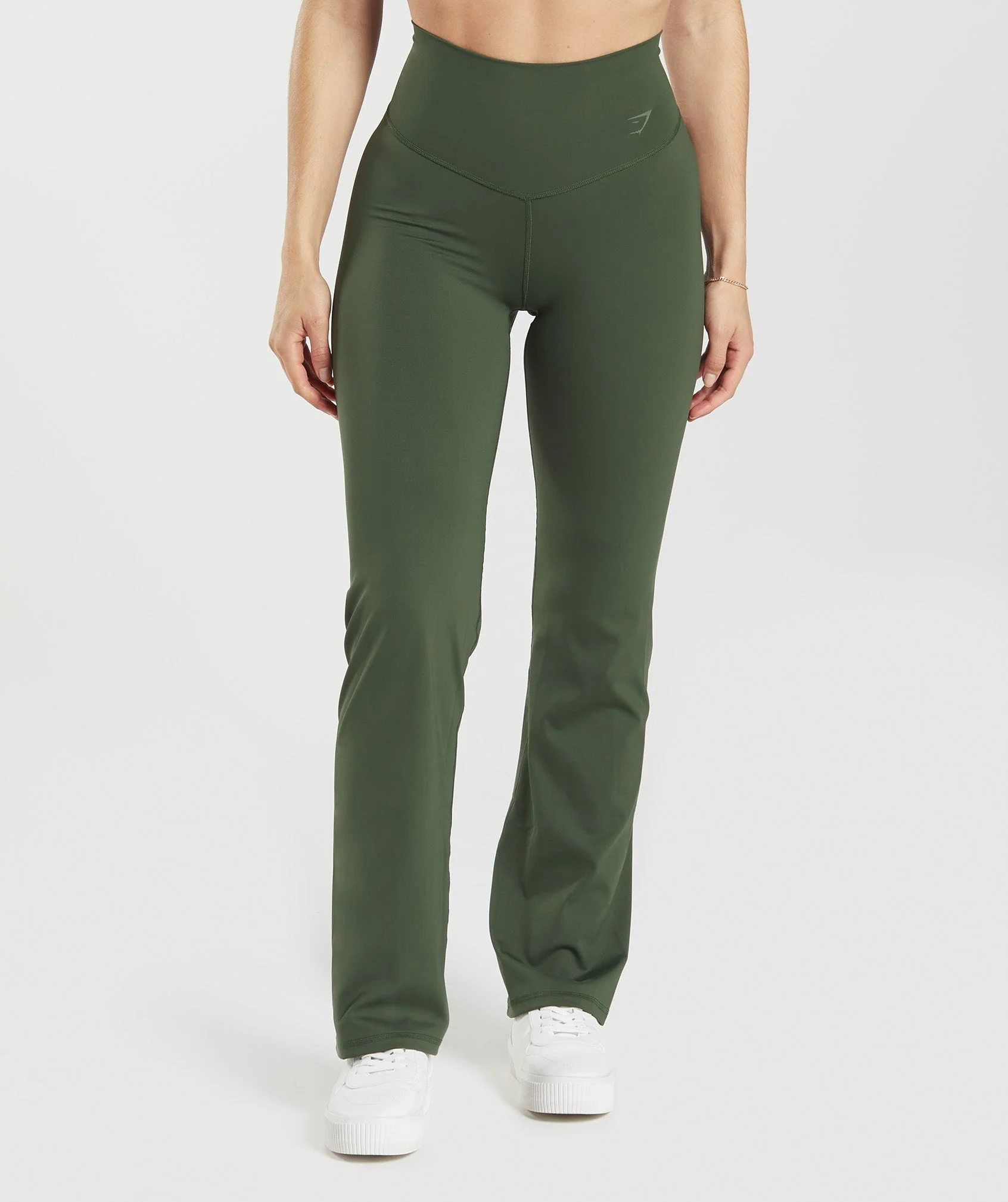 Elevate Flared Leggings – Moss Olive