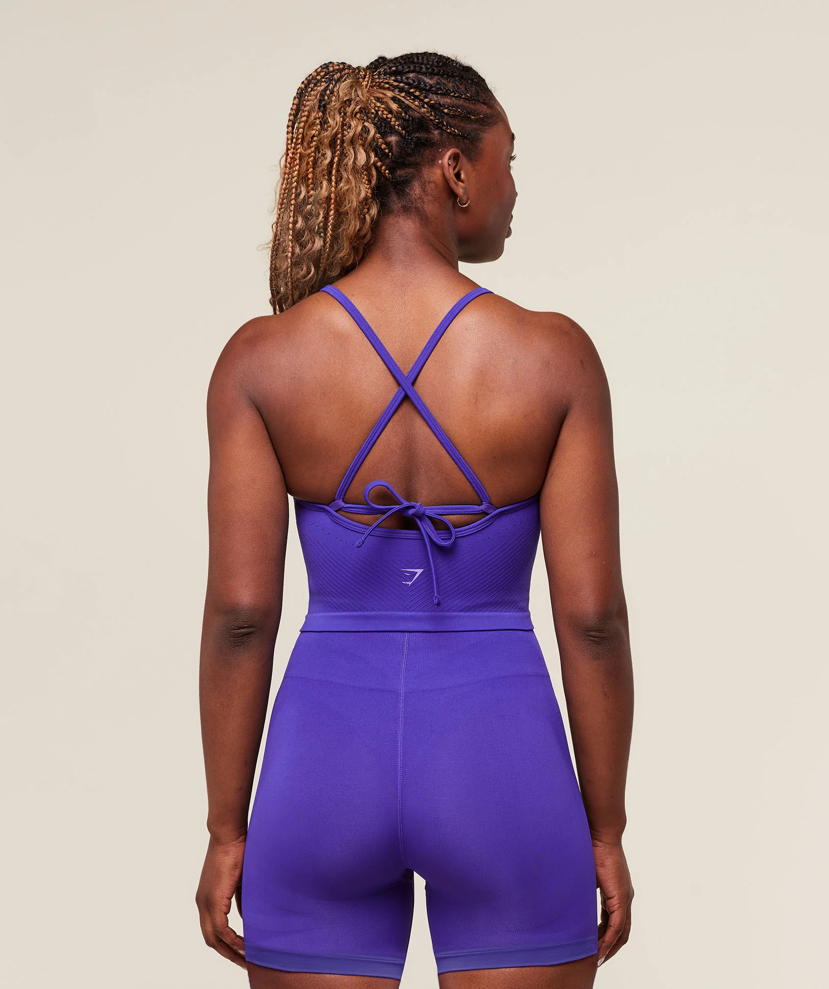 Energised Seamless Crop Top – Cobalt Purple