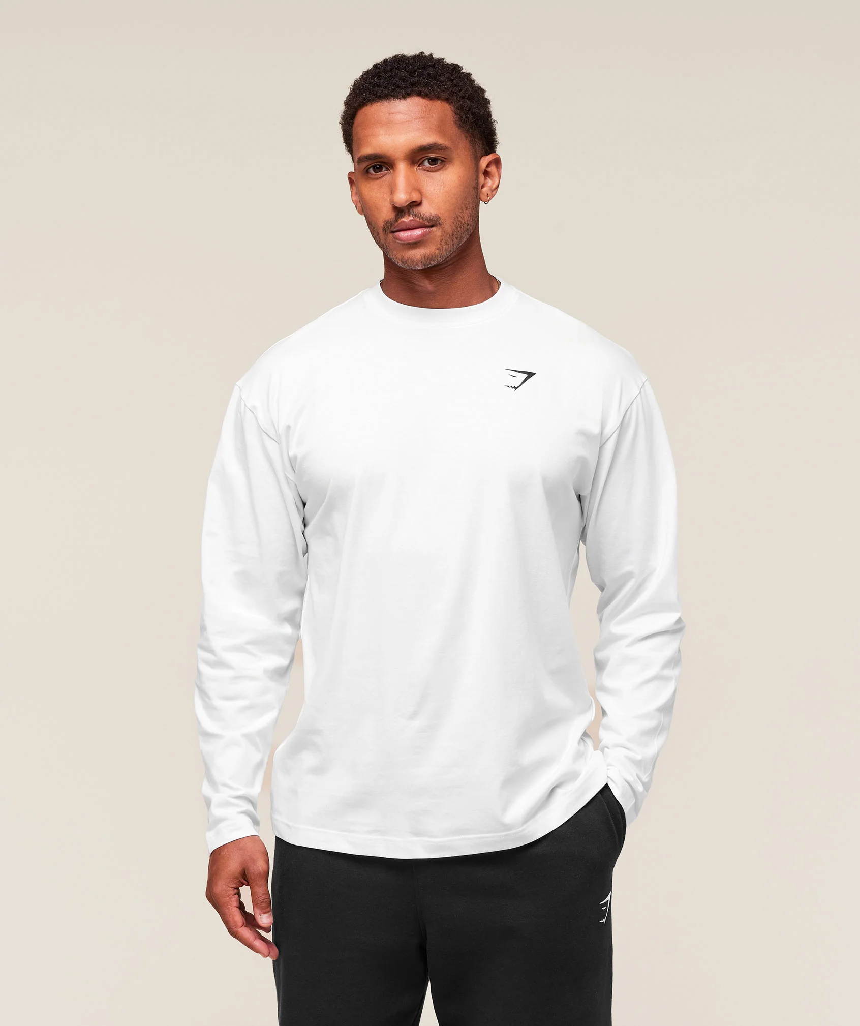 Essential Oversized Long Sleeve T-Shirt – White