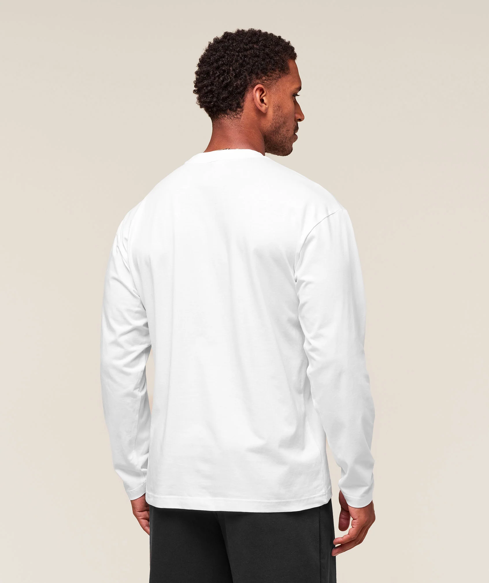 Essential Oversized Long Sleeve T-Shirt – White