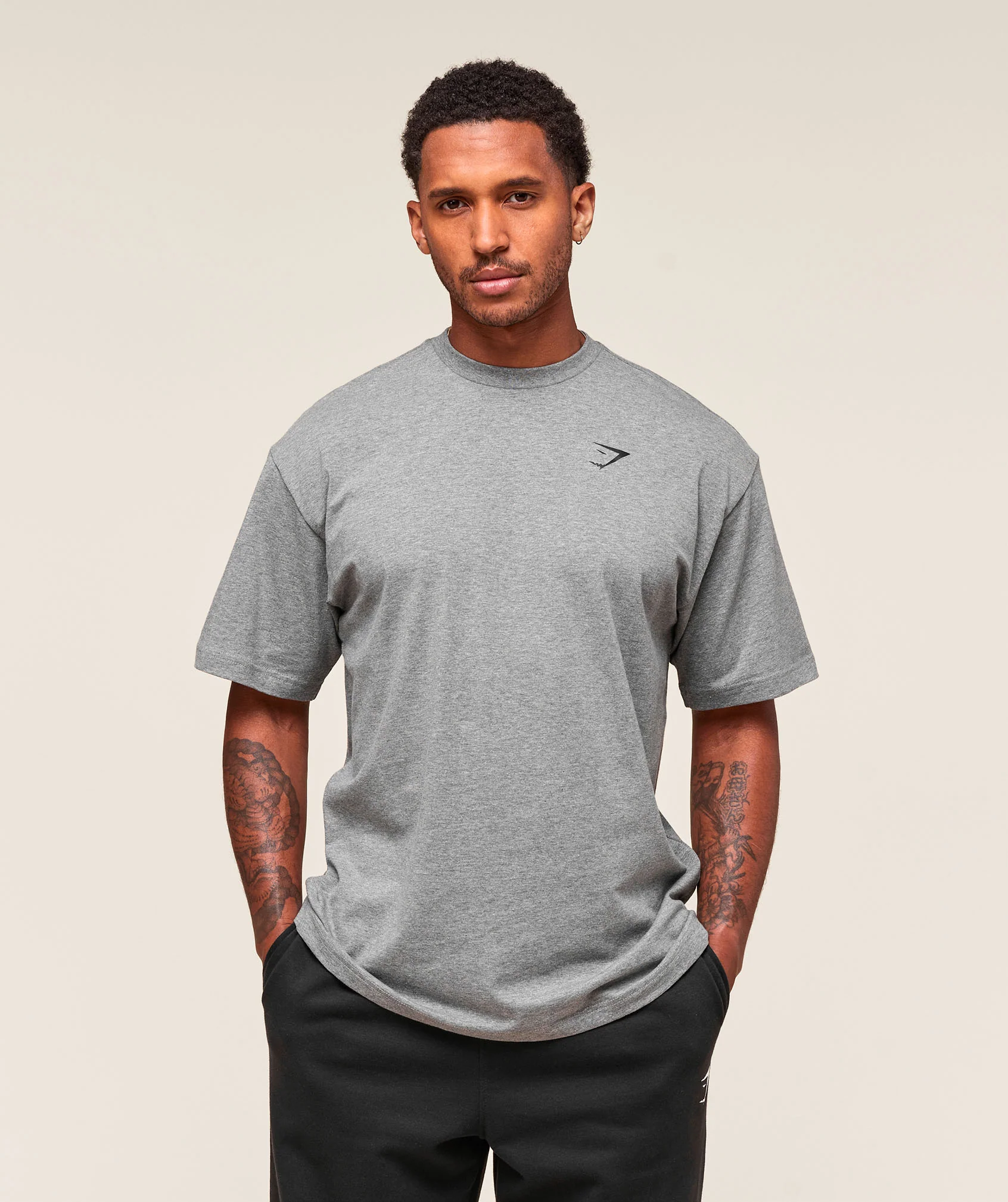 Essential Oversized T-Shirt – Charcoal Grey Marl