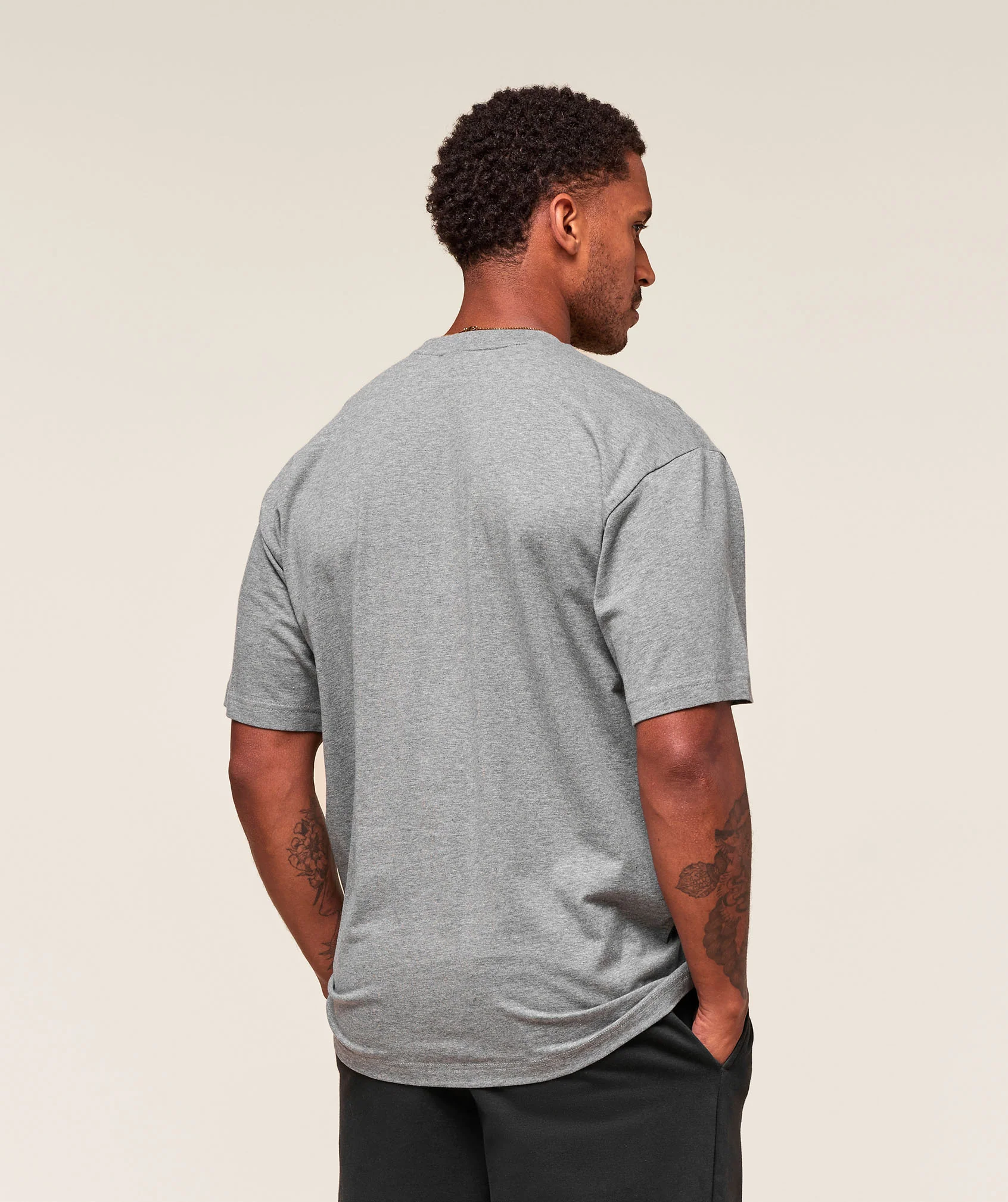 Essential Oversized T-Shirt – Charcoal Grey Marl