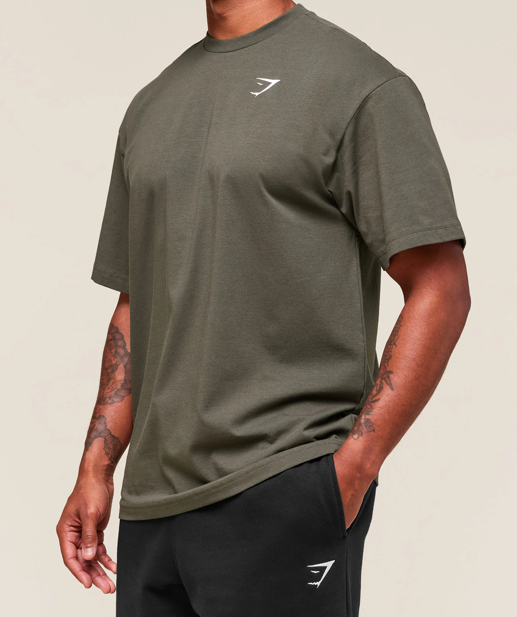 Essential Oversized T-Shirt – Strength Green - Imagen 2