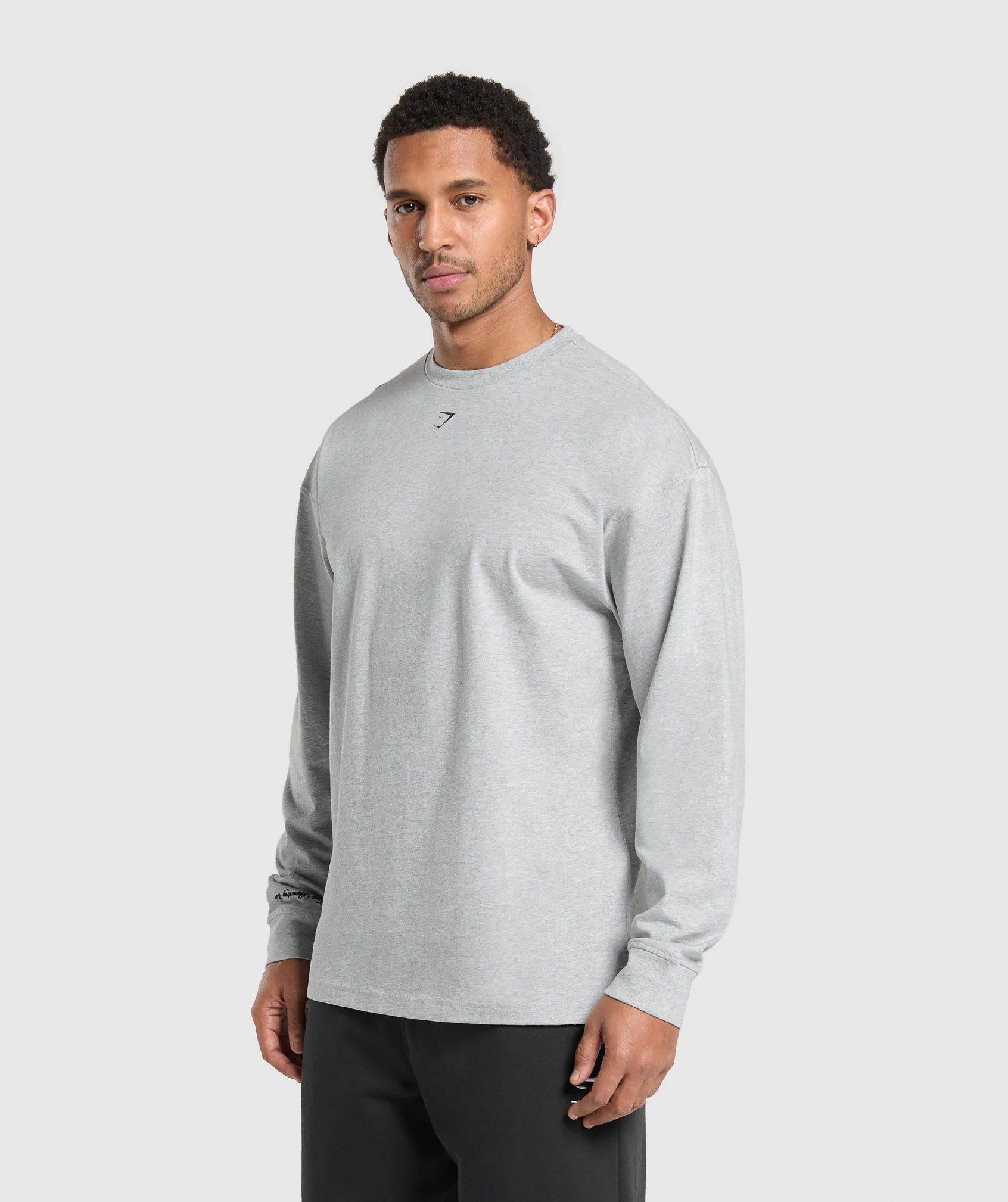EST 2012 Long Sleeve T-Shirt – Light Grey Core Marl - Imagen 2