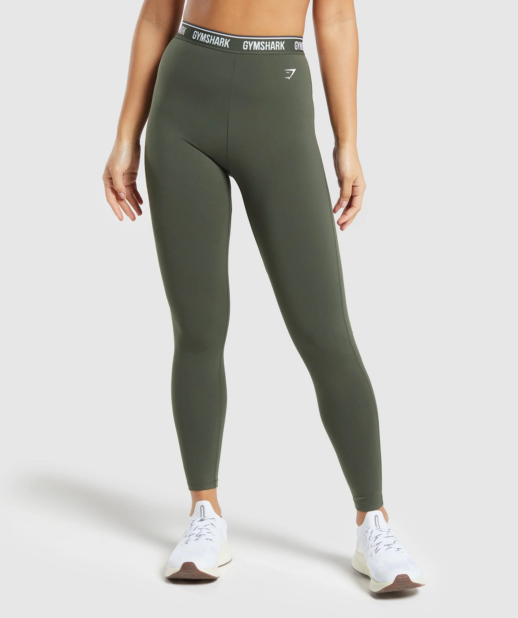 Everyday Gymshark Waistband Leggings – Strength Green