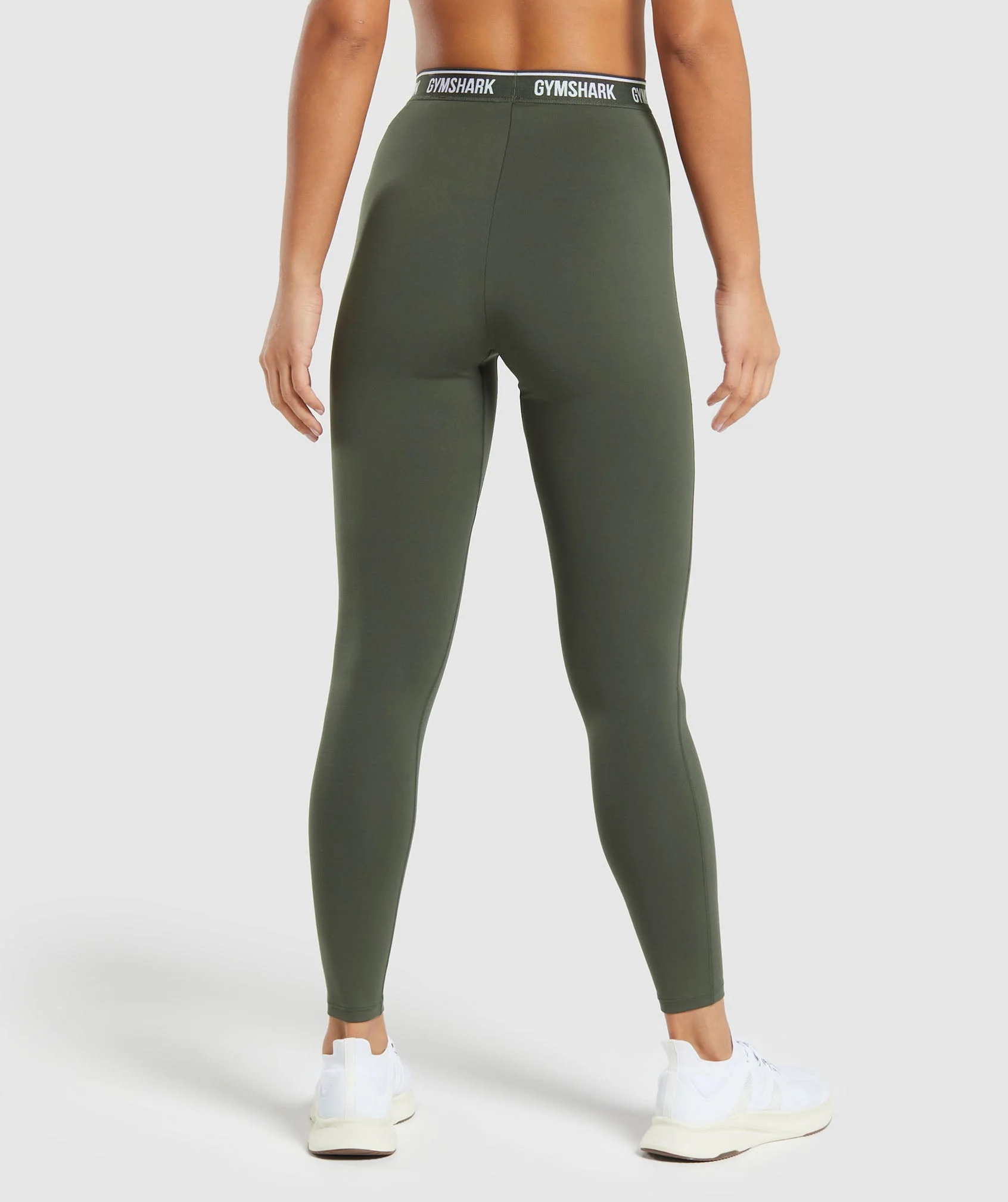 Everyday Gymshark Waistband Leggings – Strength Green