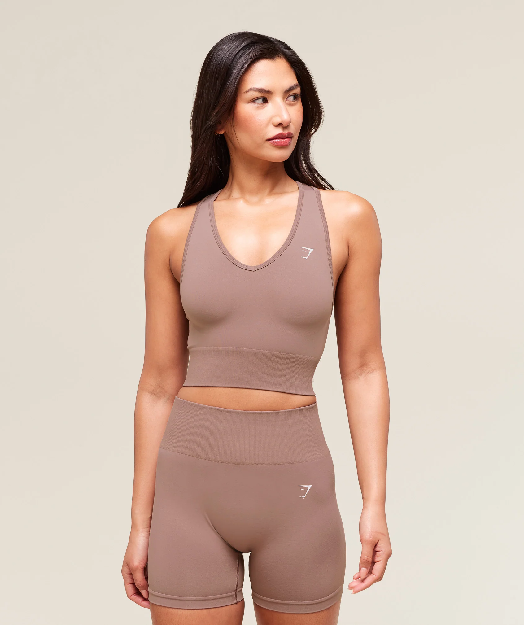 Everyday Seamless Crop Tank – Chestnut Pink