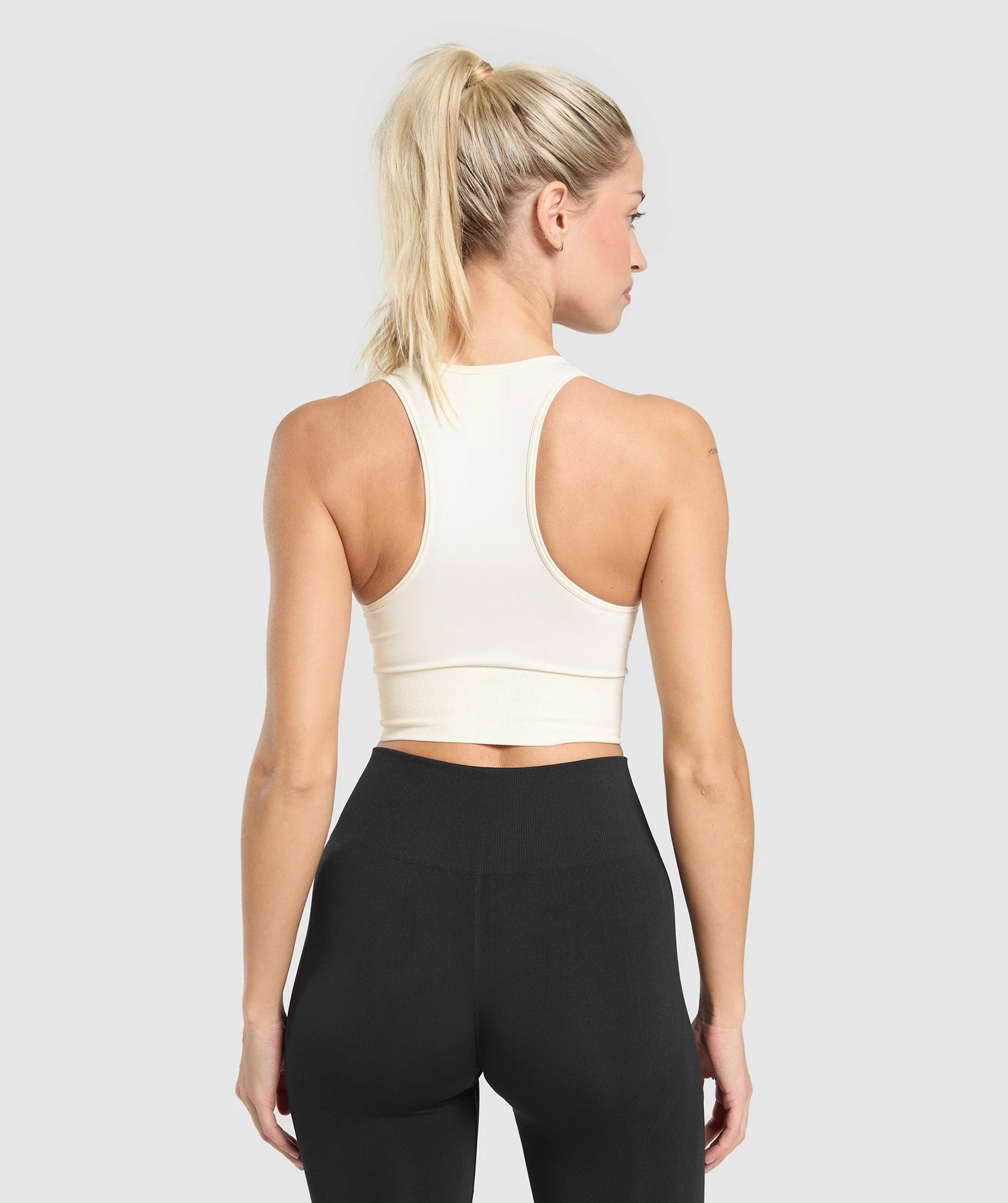 Everyday Seamless Crop Tank – Soft White