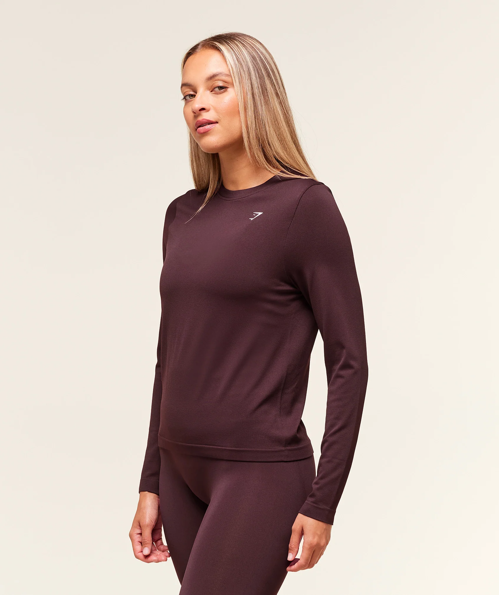 Everyday Seamless Long Sleeve Top – Cherry Purple - Imagen 2