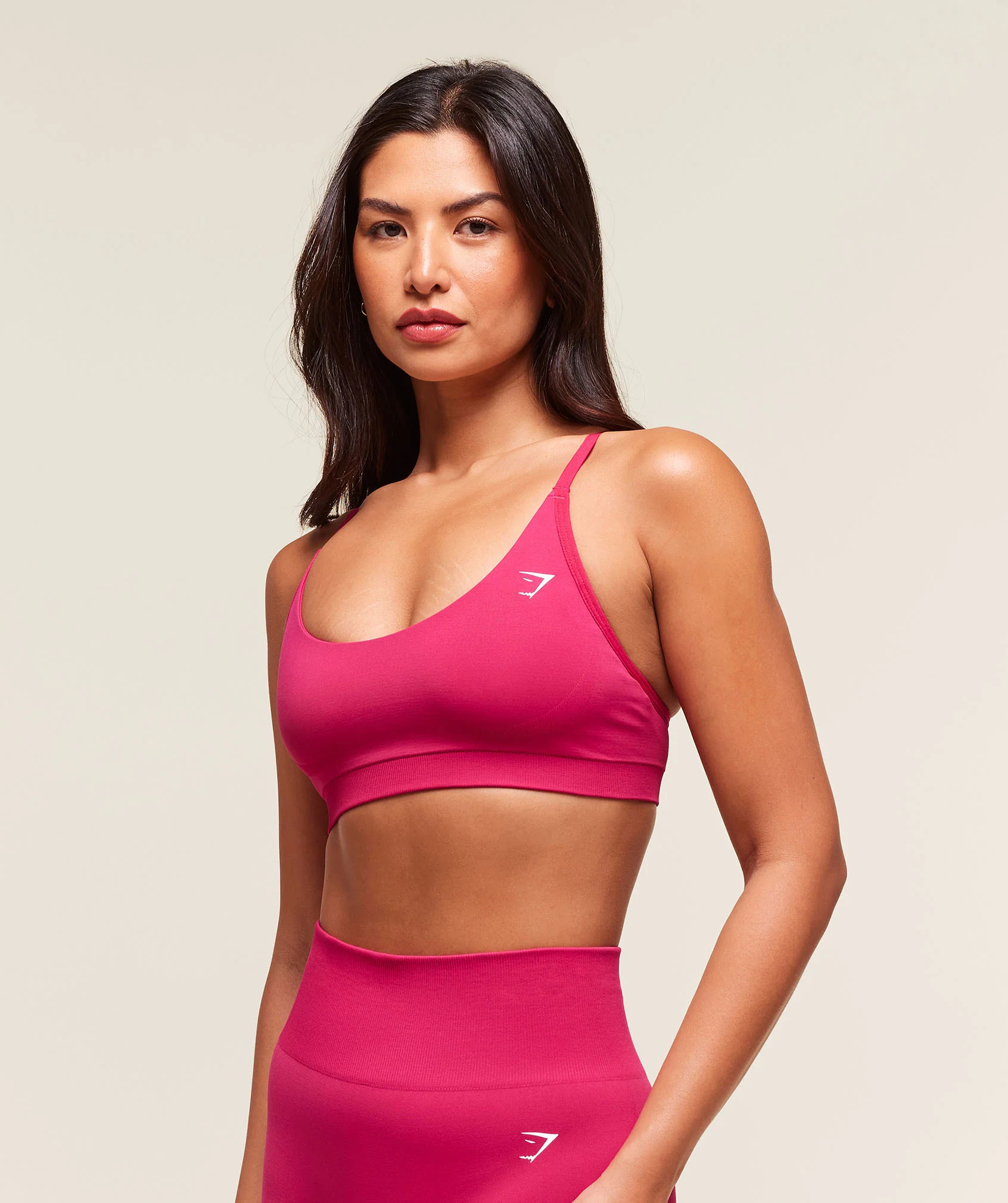 Everyday Seamless Racerback Sports Bra – Build Pink - Imagen 2