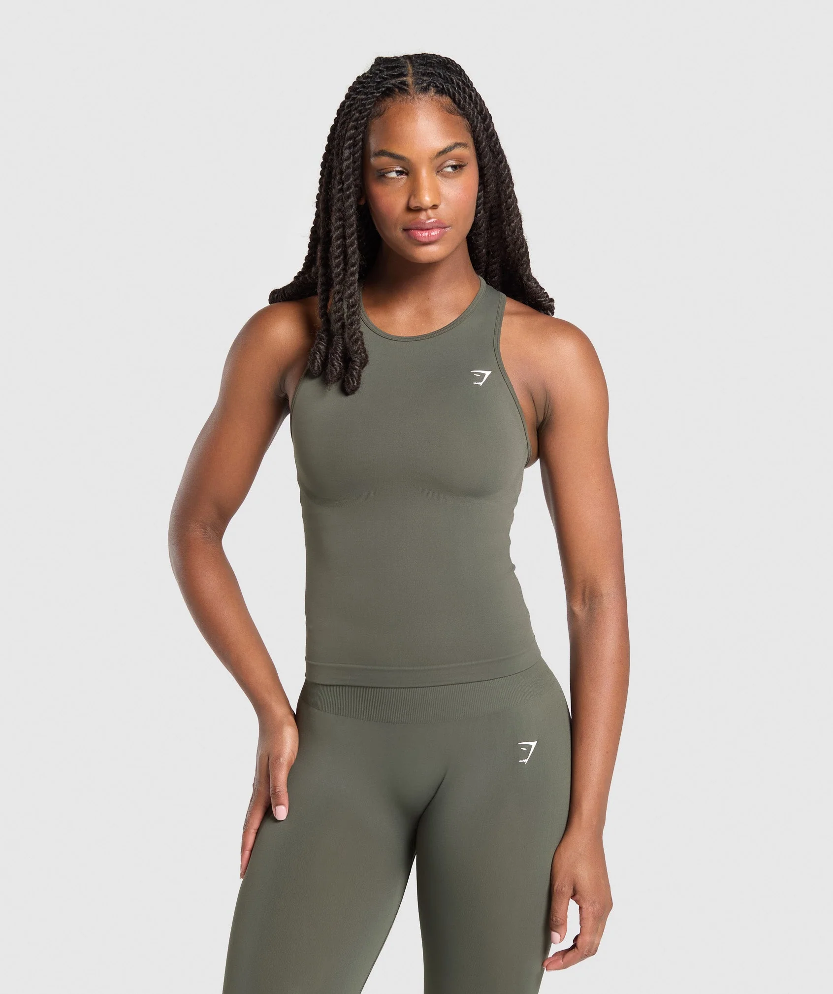 Everyday Seamless Tight Fit Tank – Strength Green