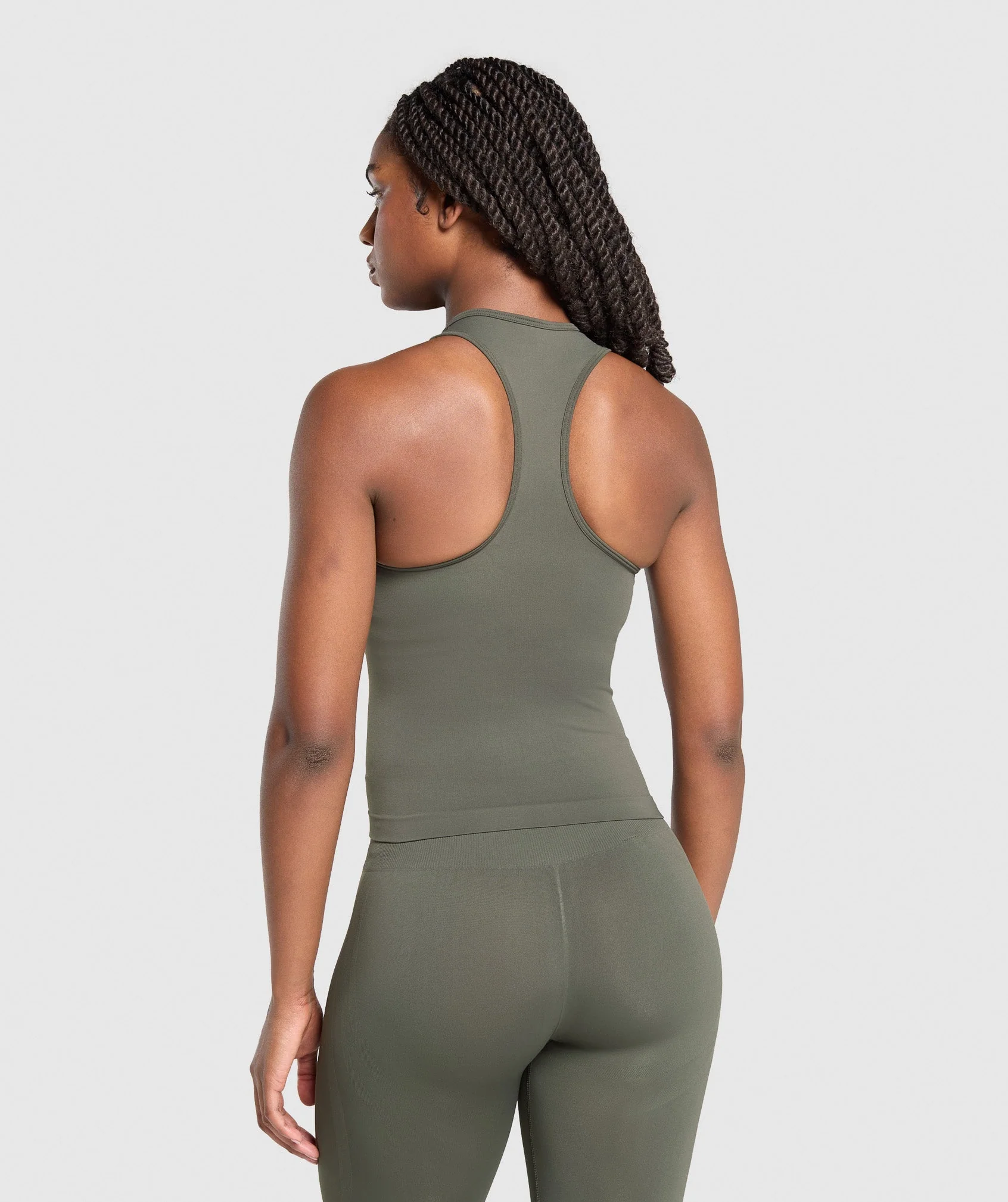 Everyday Seamless Tight Fit Tank – Strength Green