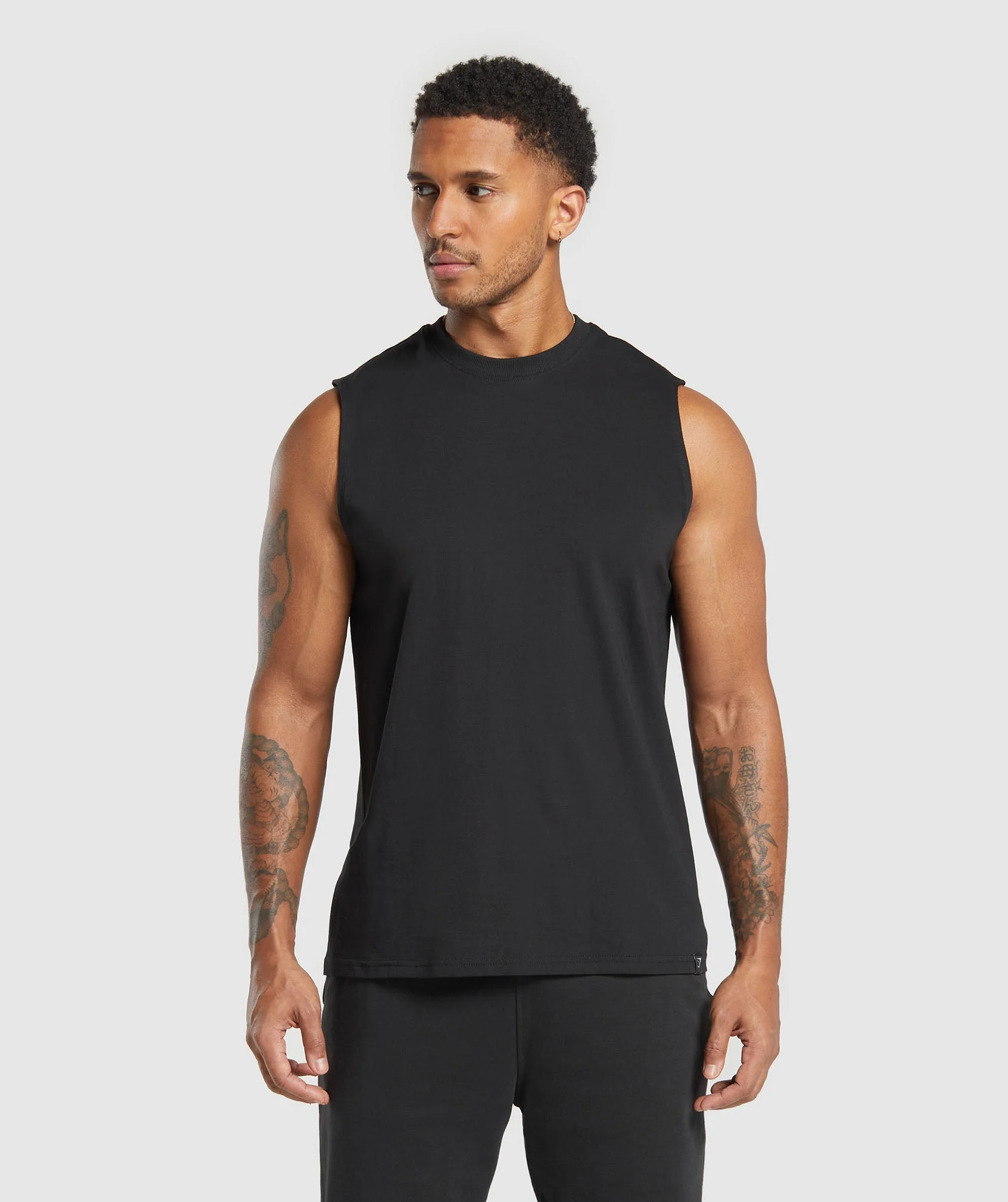 Everyday Tank 2 Pack – Black/Light Grey Core Marl