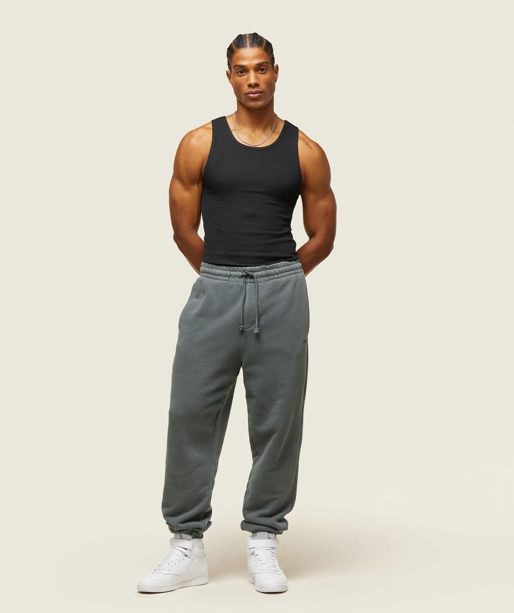 everywear Ribbed Tank – Black