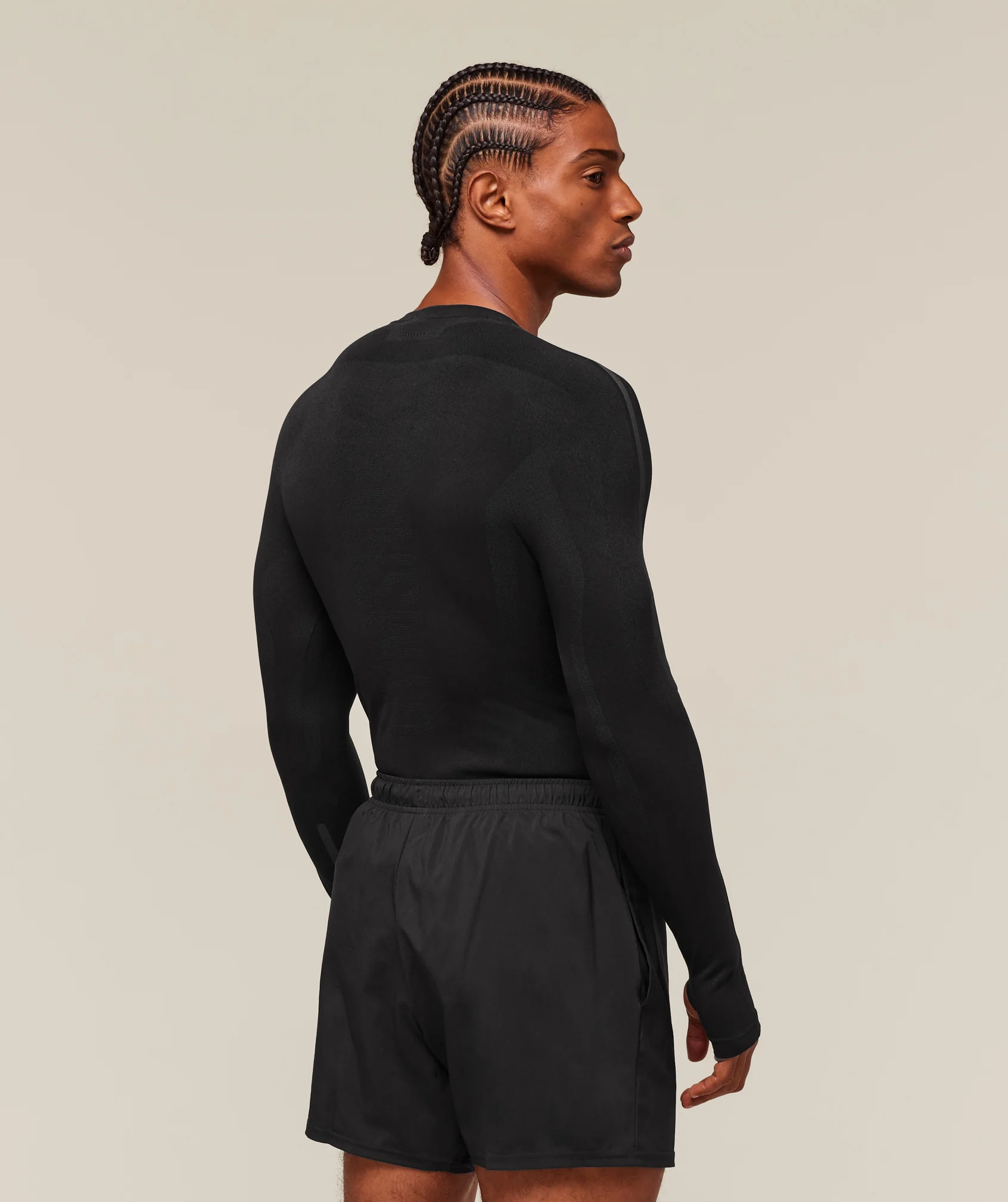 everywear Warp Knit LS T-Shirt – Black