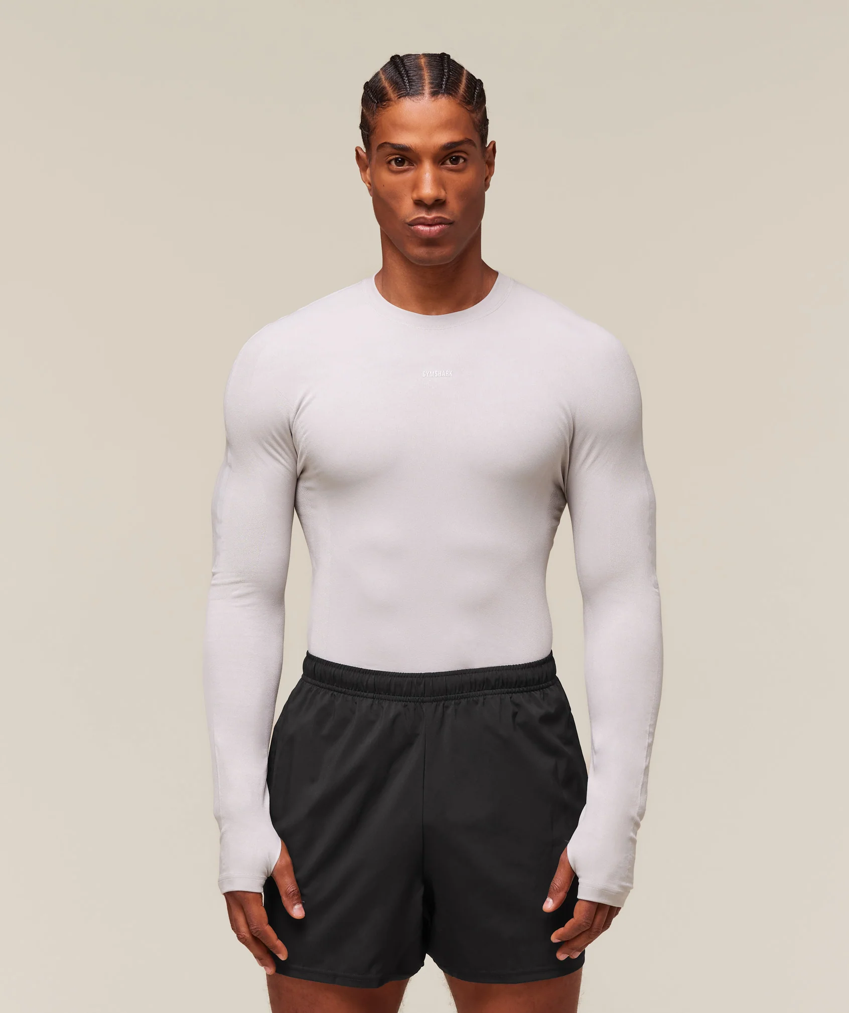 everywear Warp Knit LS T-Shirt – Tame Grey