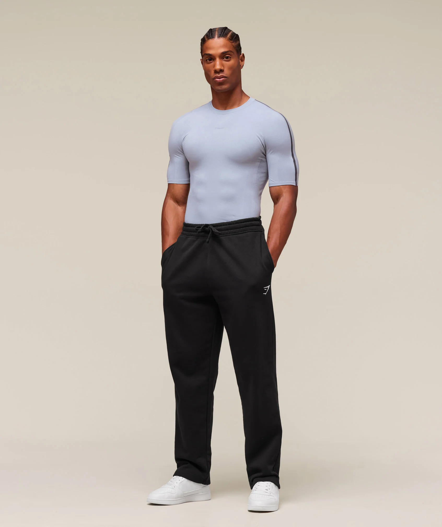 everywear Warp Knit T-Shirt – Pale Blue - Imagen 2