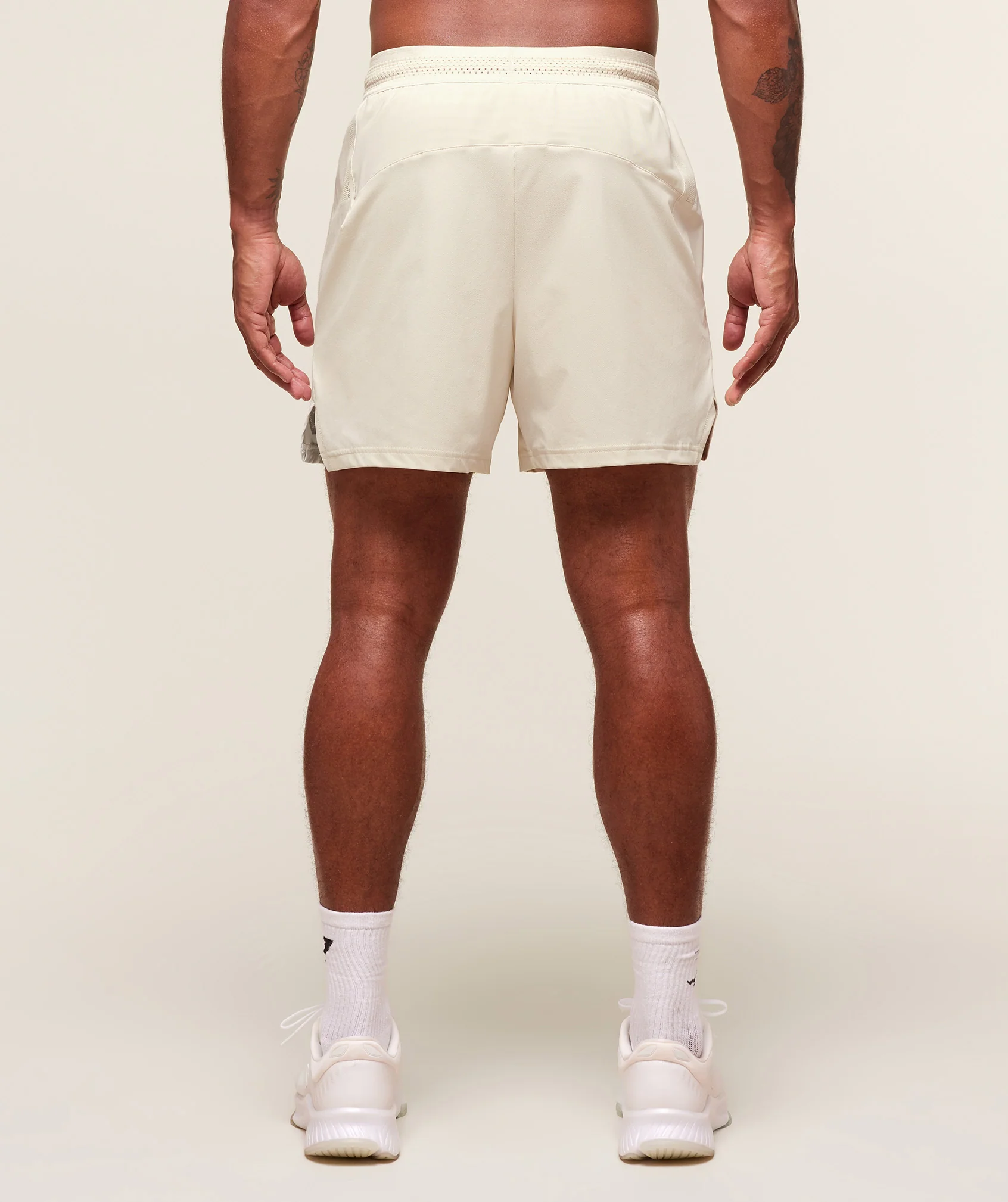 Fit Elite 5″ Shorts – Oat White - Imagen 2