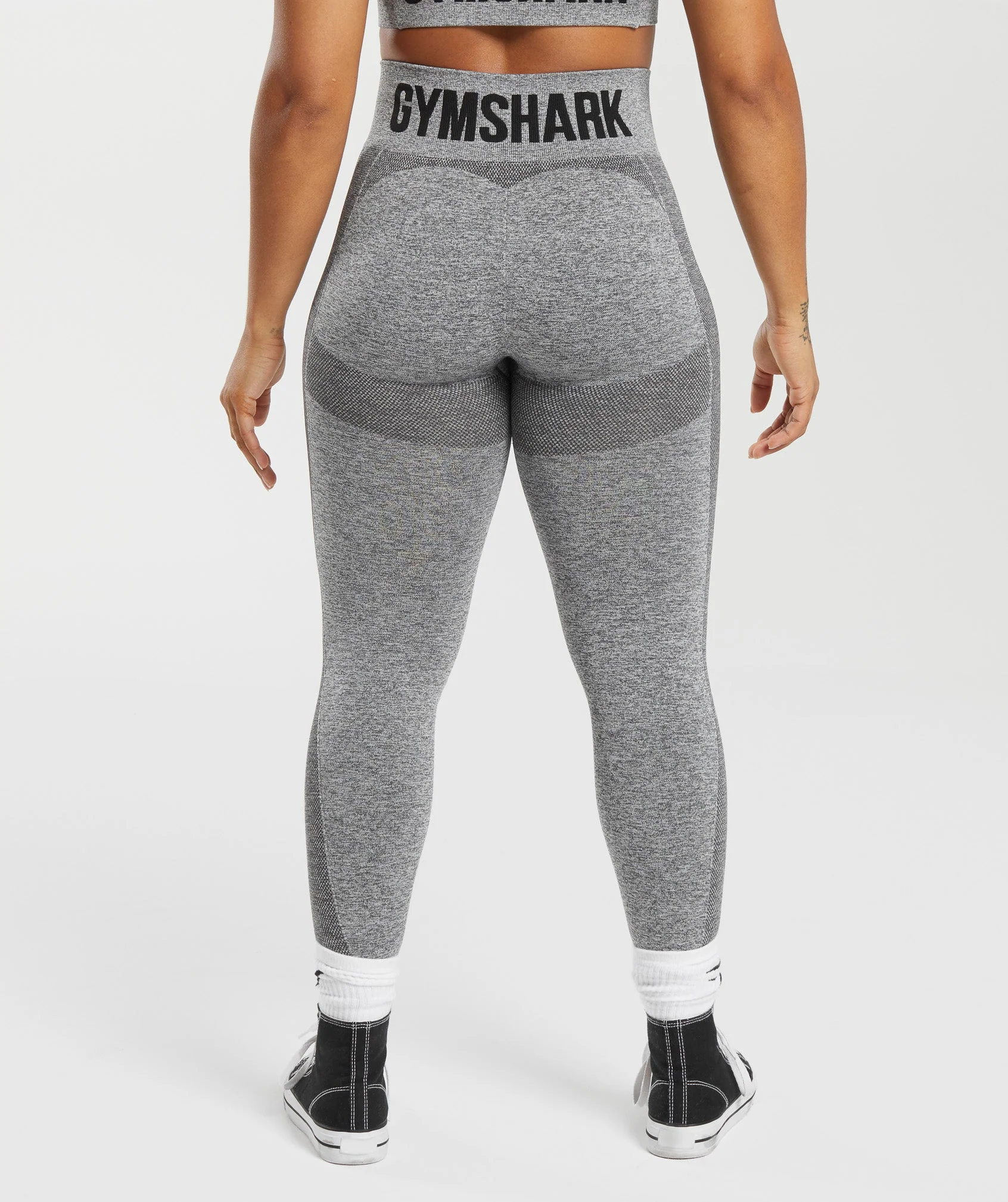 Flex High Waisted Leggings – Charcoal Marl