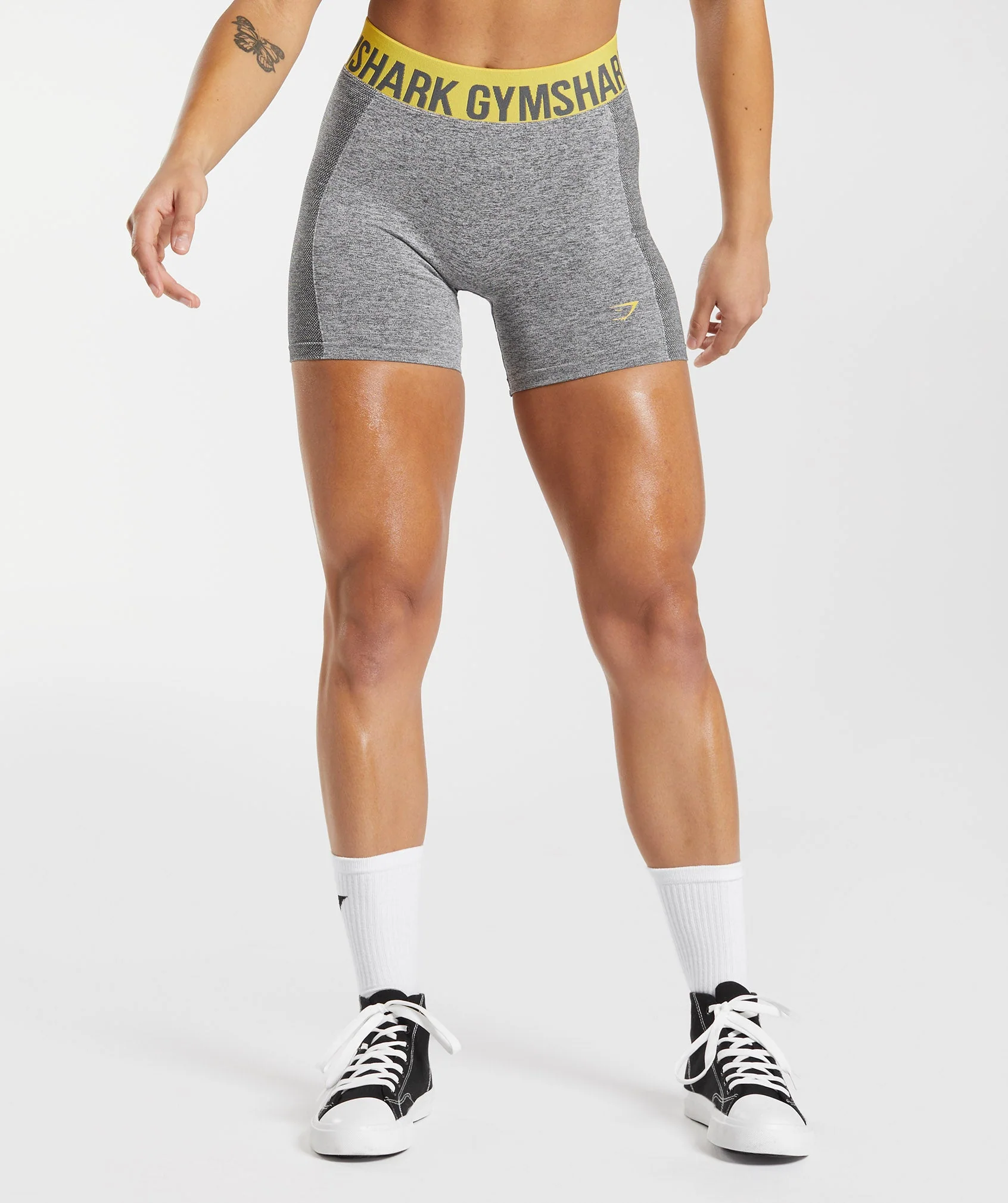 Flex Shorts – Charcoal Grey/Medallion Yellow