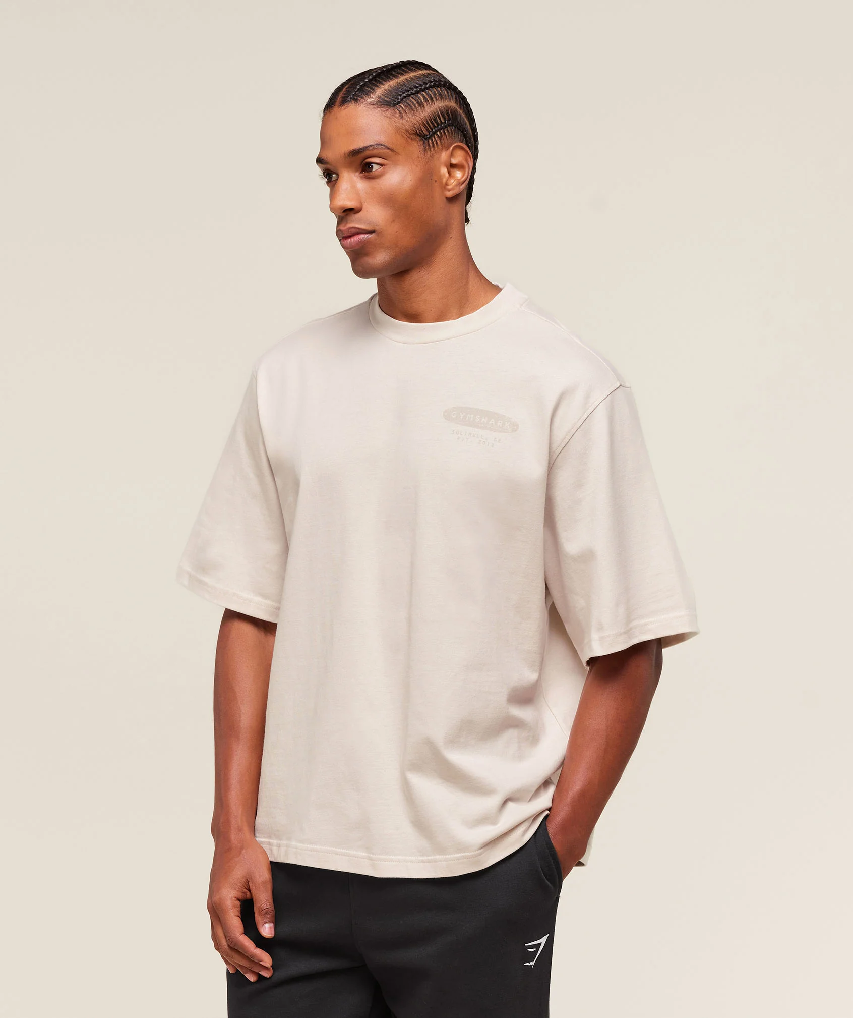 For The Lifters Boxy T-Shirt – Oat White