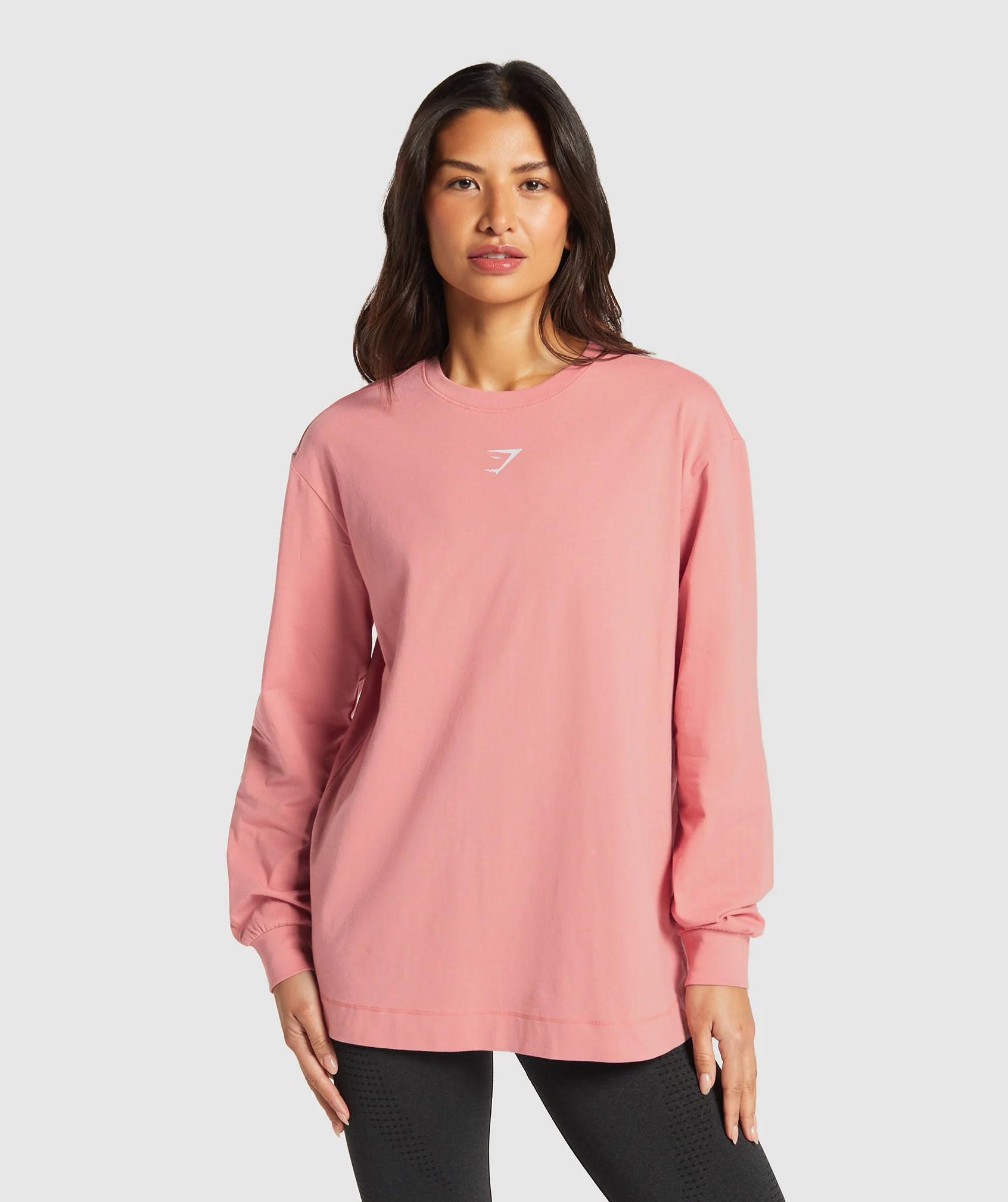 Fraction Long Sleeve T-Shirt – Classic Pink
