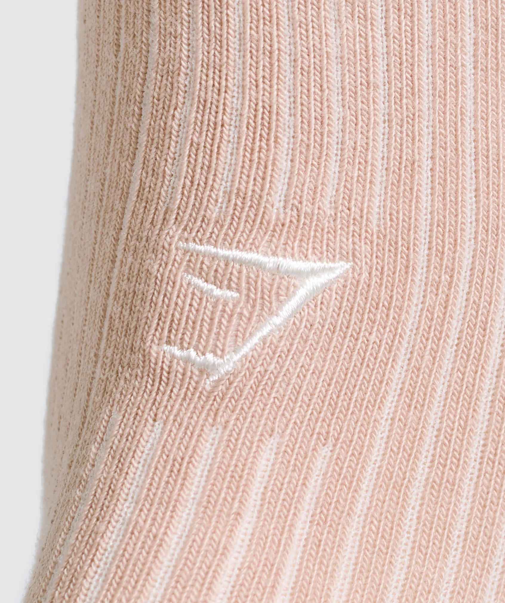 Frill Crew Single Sock – Rest Pink/Oat White - Imagen 2