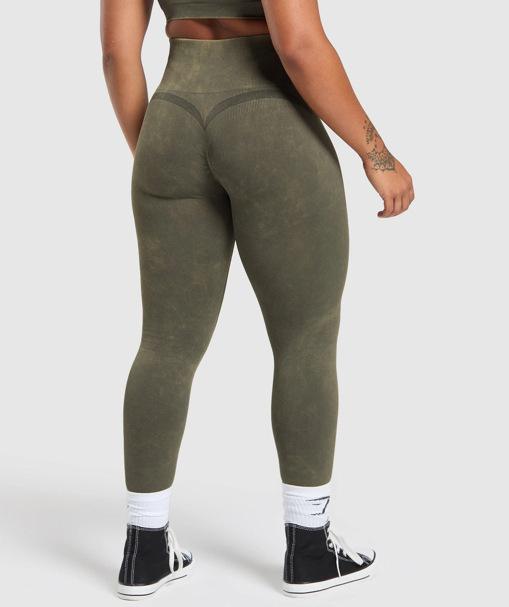 Gains Seamless Leggings – Strength Green