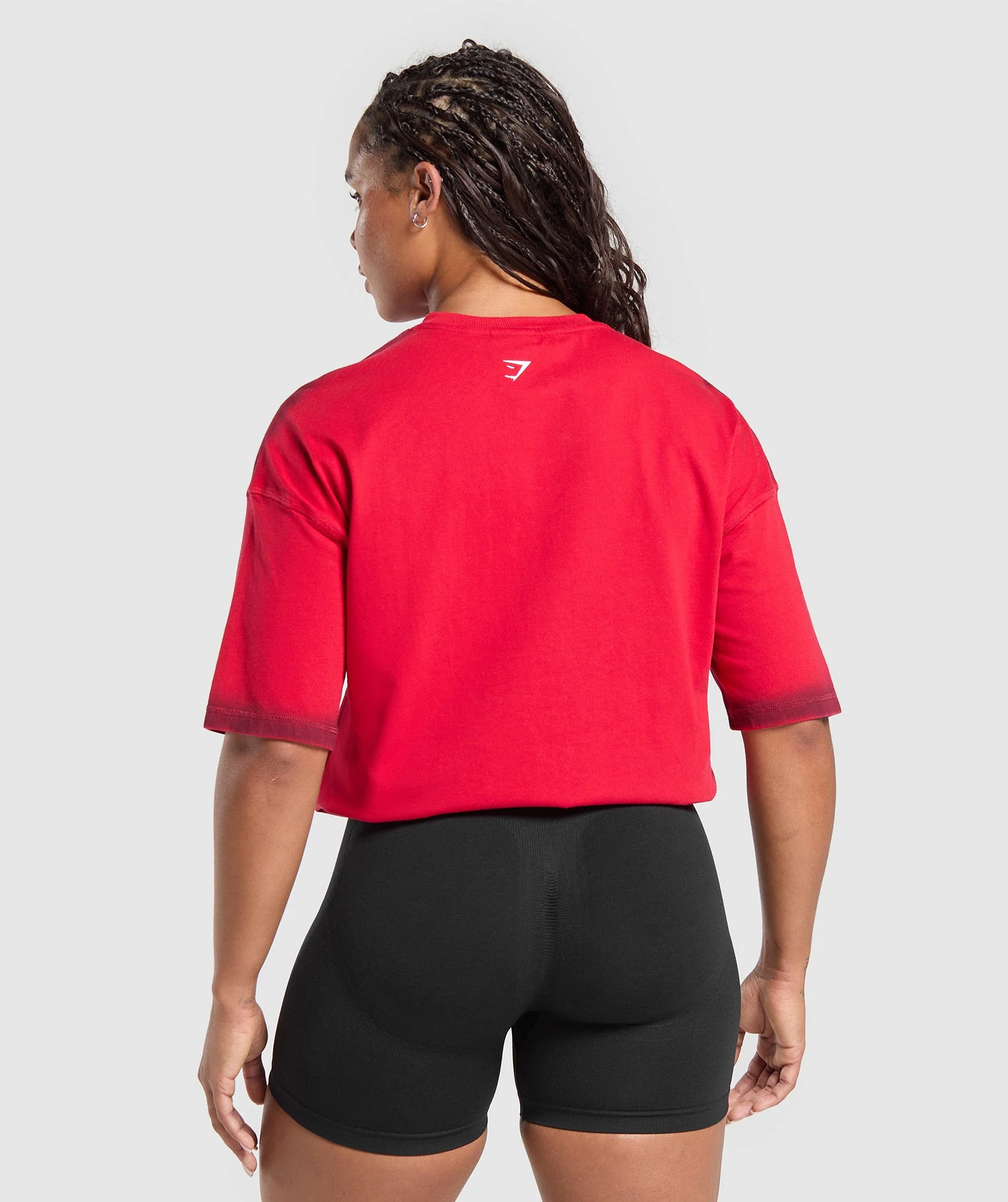 Gains Washed Heavyweight Cotton T-Shirt – Conditioning Red/Sets Red