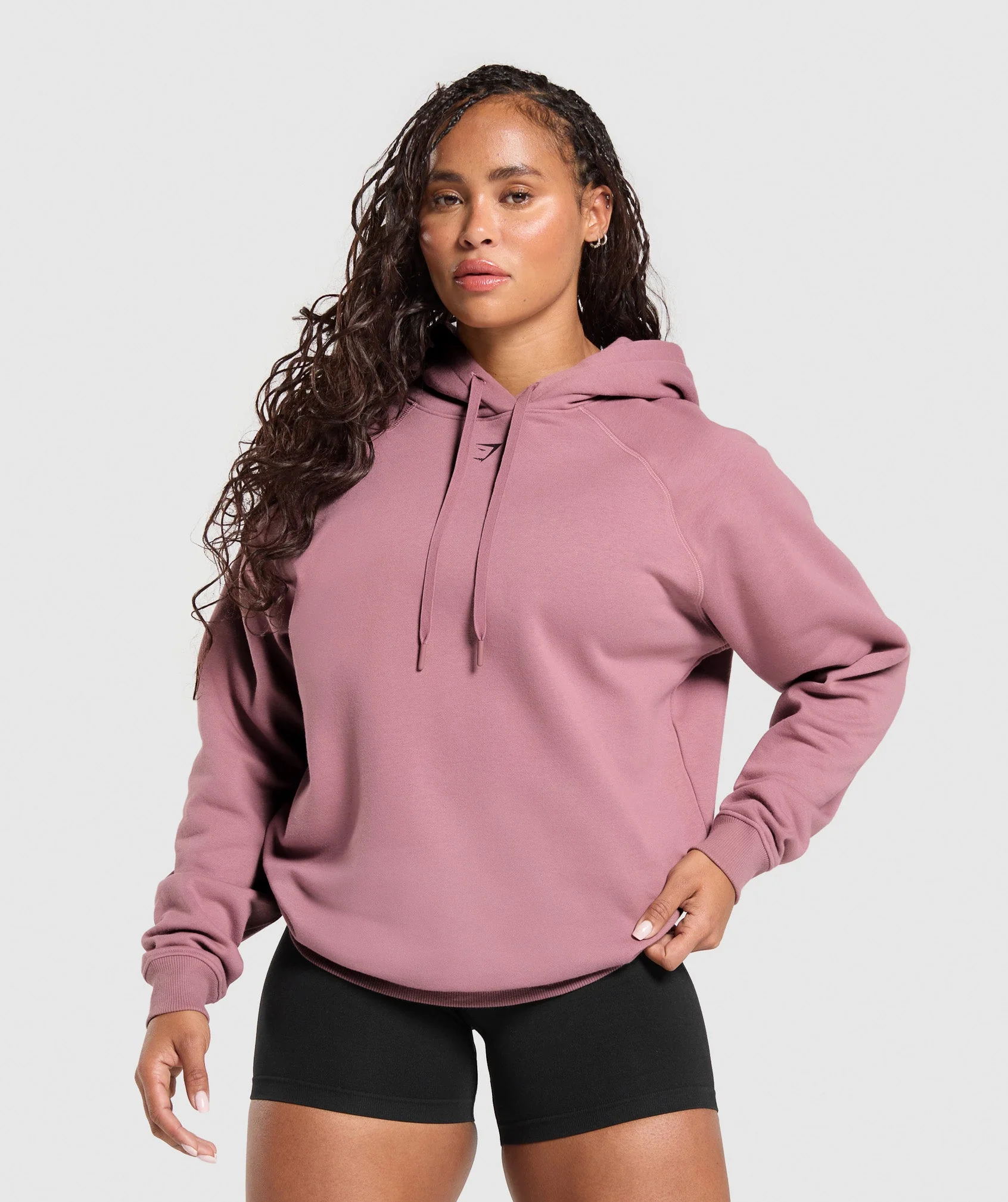 Gritty Muscle Mommy Graphic Hoodie – Calm Pink
